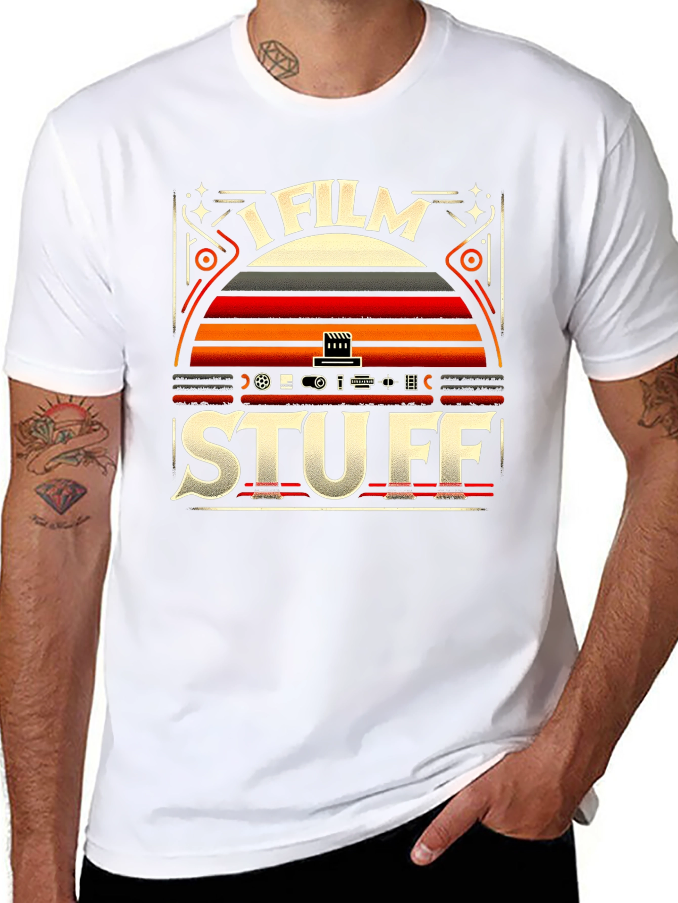 I Film Stuff Graphic Tee - Retro Filmmaker T-Shirt