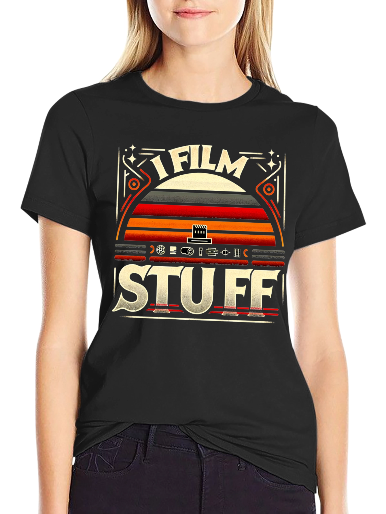 I Film Stuff Graphic Tee - Retro Filmmaker T-Shirt