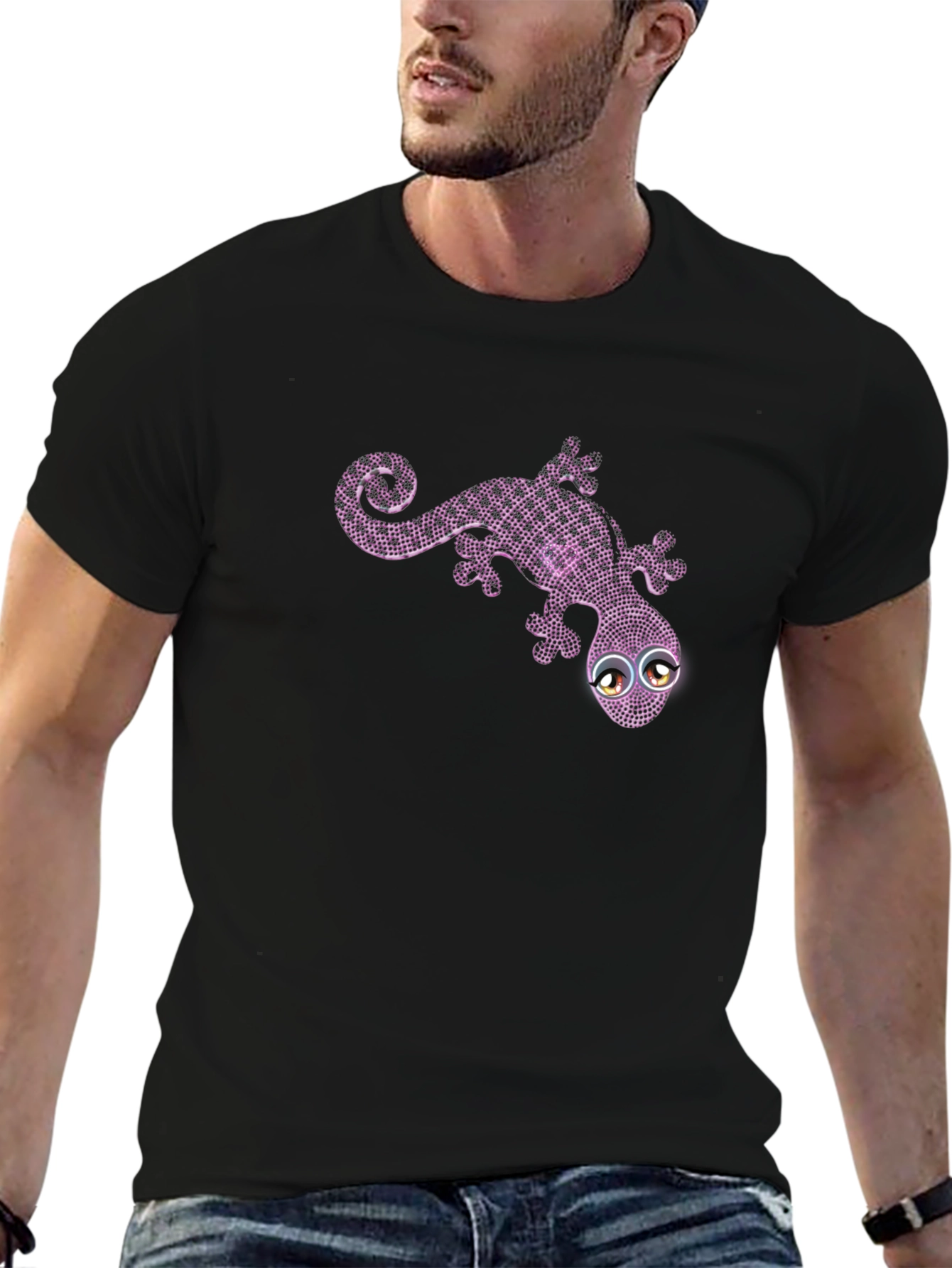 Lizard Graphic Tee - Mens Black T-Shirt