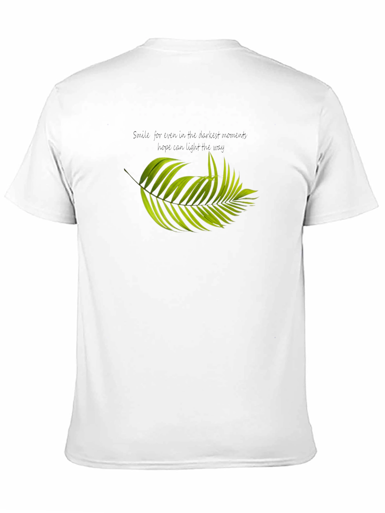 Palm Leaf Graphic Black T-Shirt