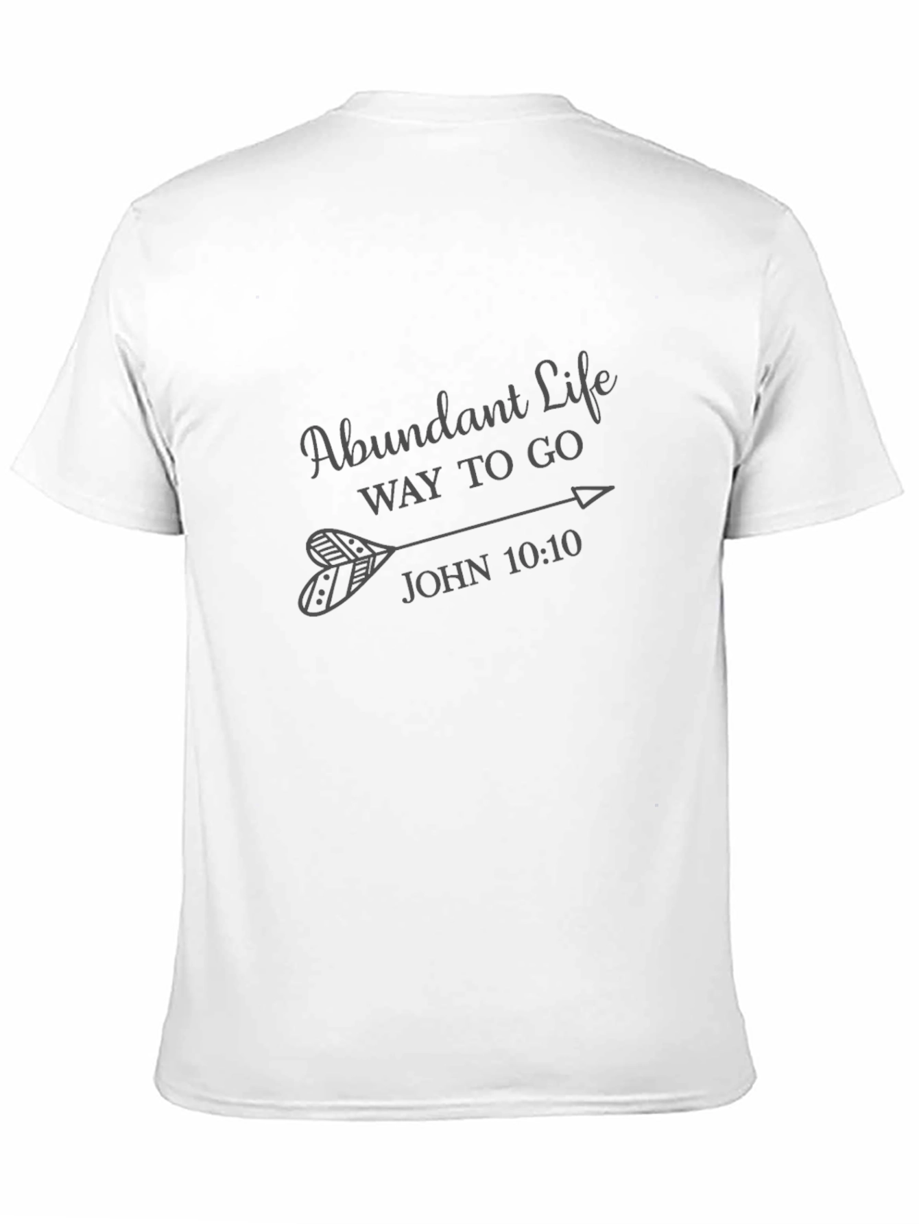 Abundant Life Graphic Tee - John 10:10 Arrow Design