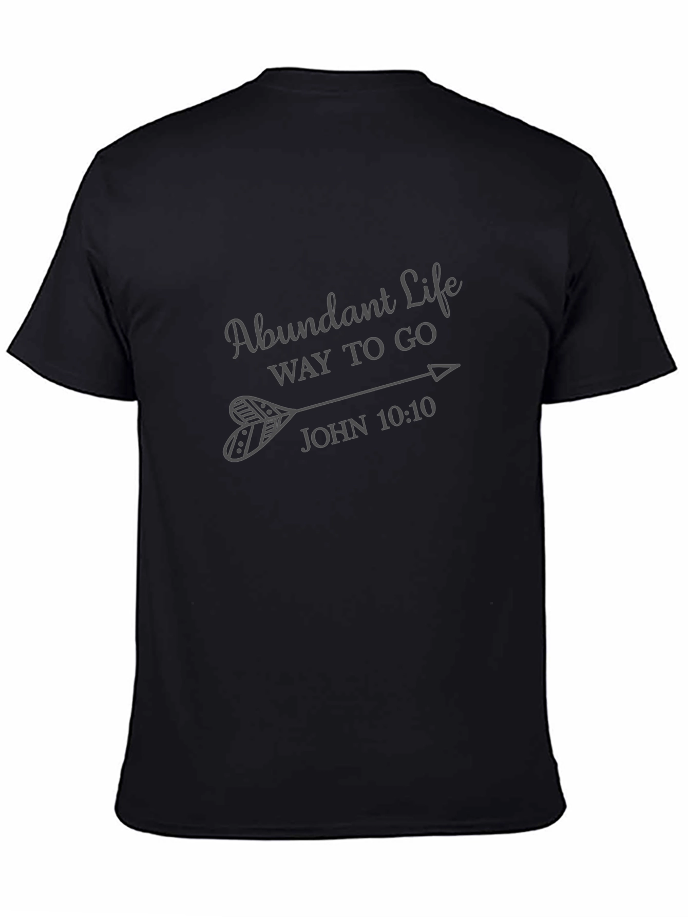 Abundant Life Graphic Tee - John 10:10 Arrow Design