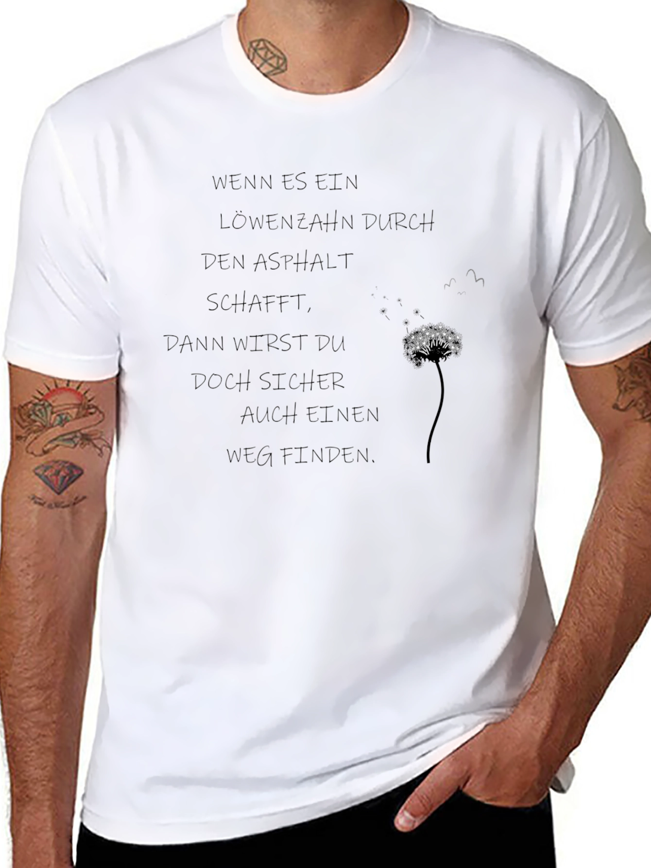 Inspirational Dandelion Graphic T-Shirt