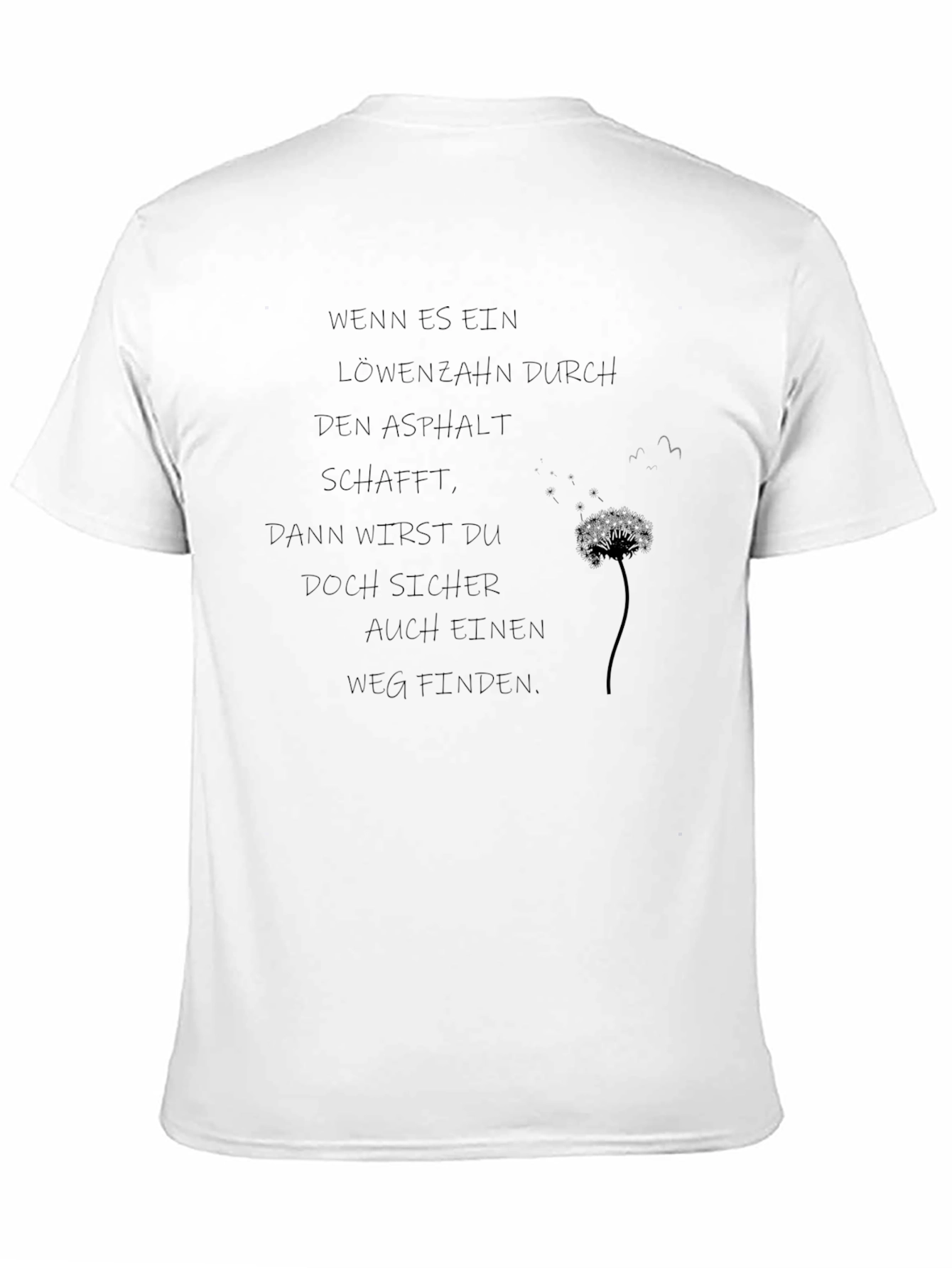 Inspirational Dandelion Graphic T-Shirt