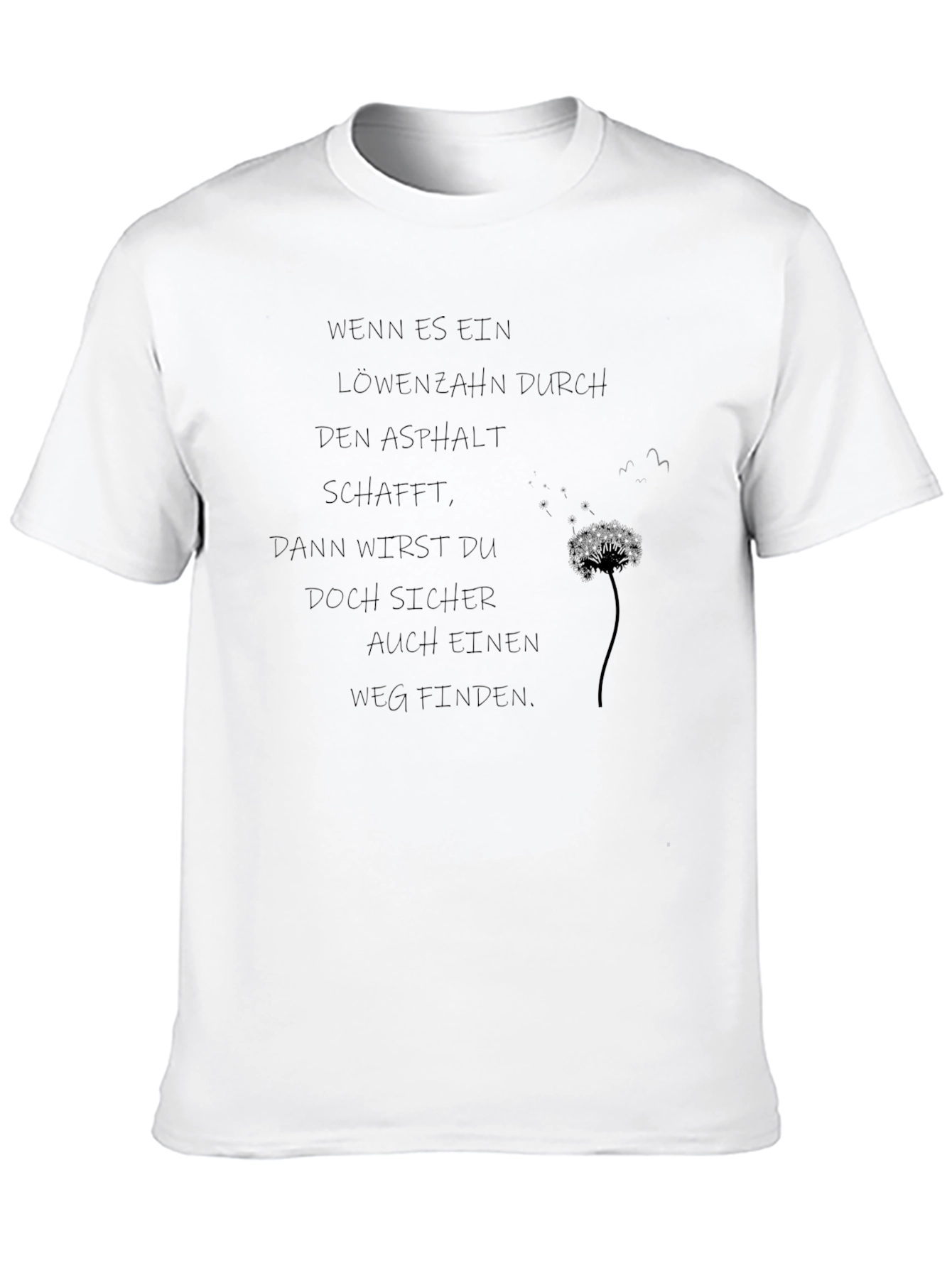 Inspirational Dandelion Graphic T-Shirt