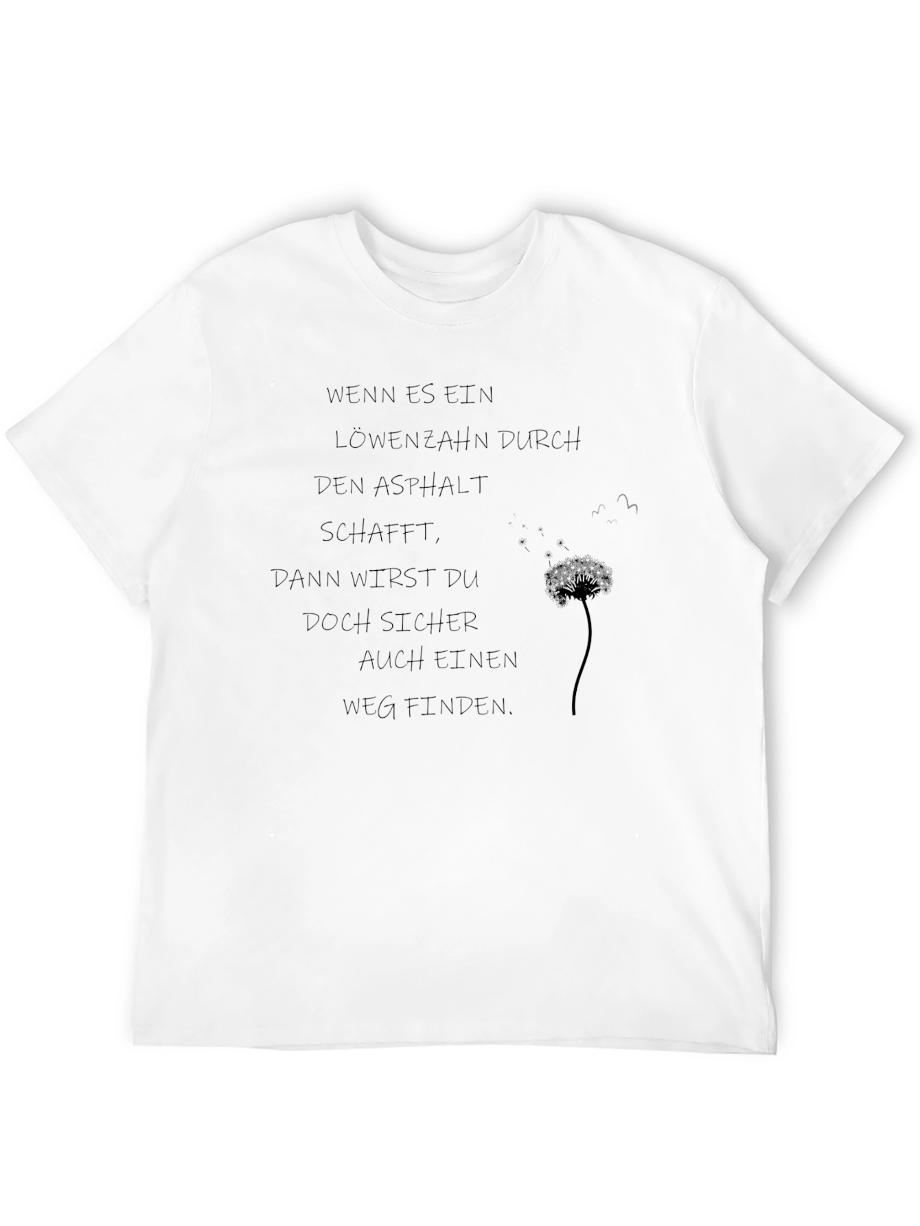 Inspirational Dandelion Graphic T-Shirt