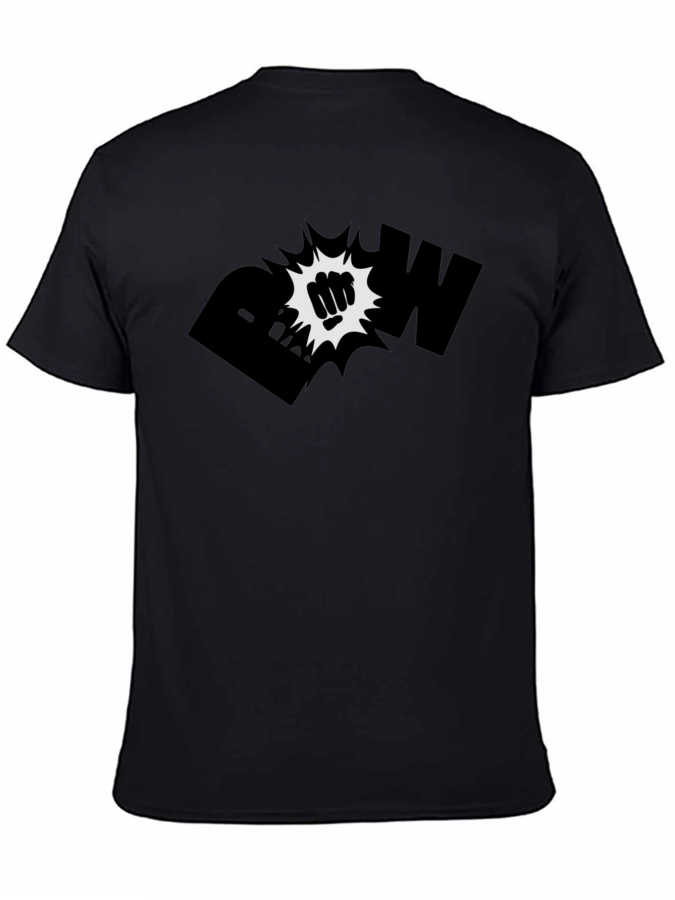 Bold Graphic Black T-Shirt - POW!