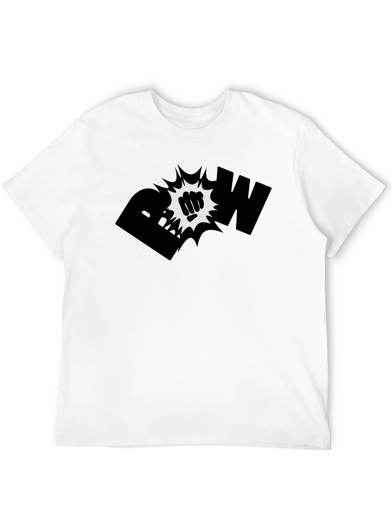 Bold Graphic Black T-Shirt - POW!