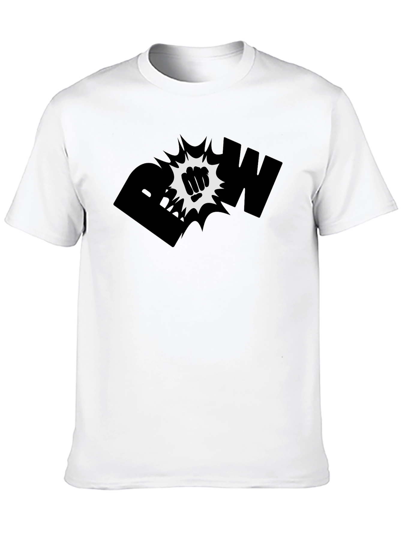 Bold Graphic Black T-Shirt - POW!
