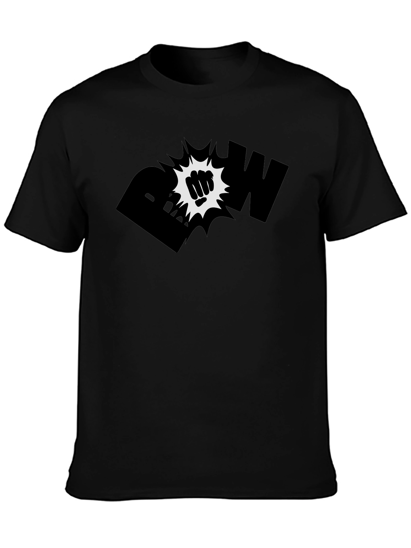 Bold Graphic Black T-Shirt - POW!