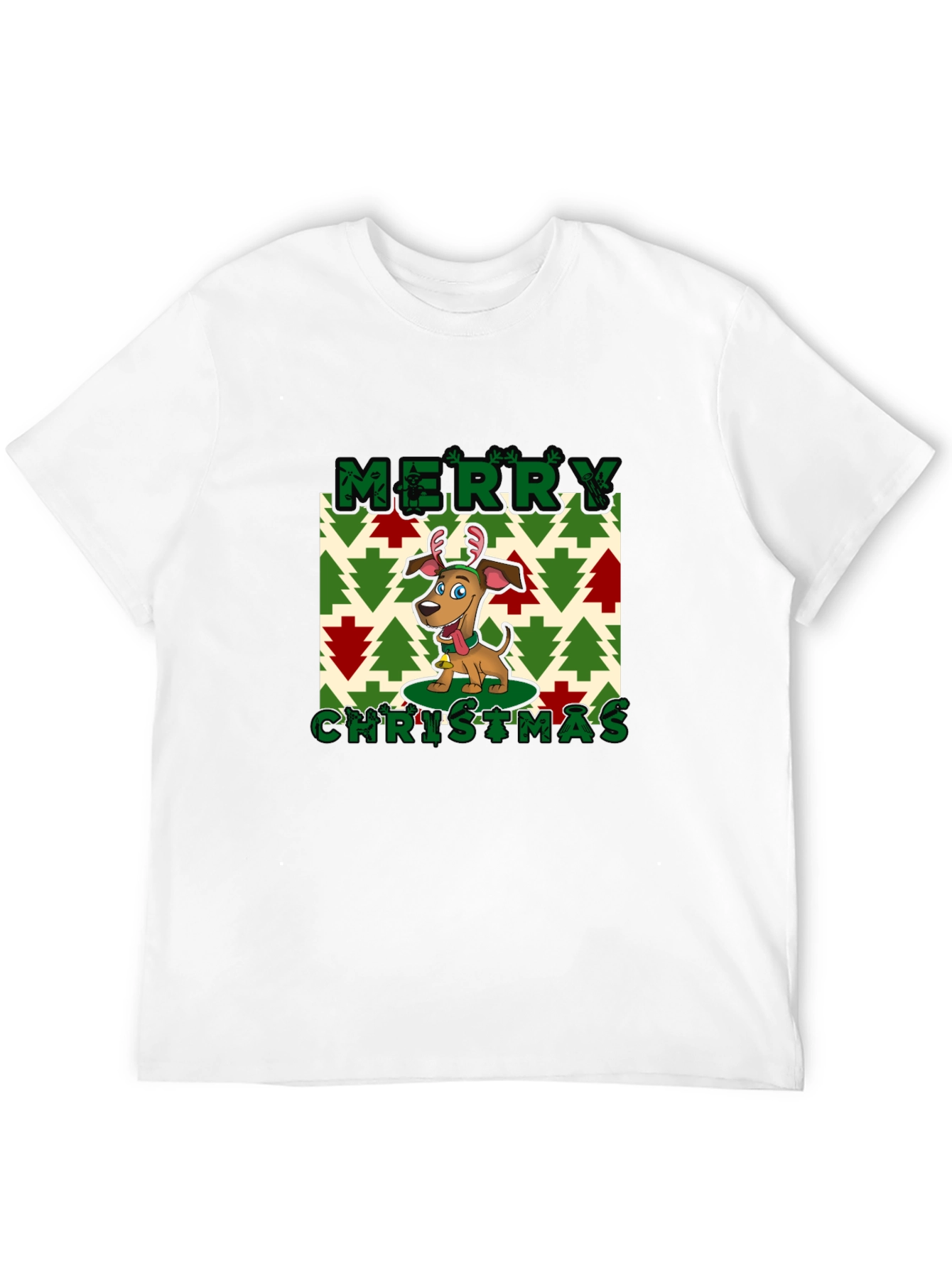 Merry Christmas Dog Graphic Tee