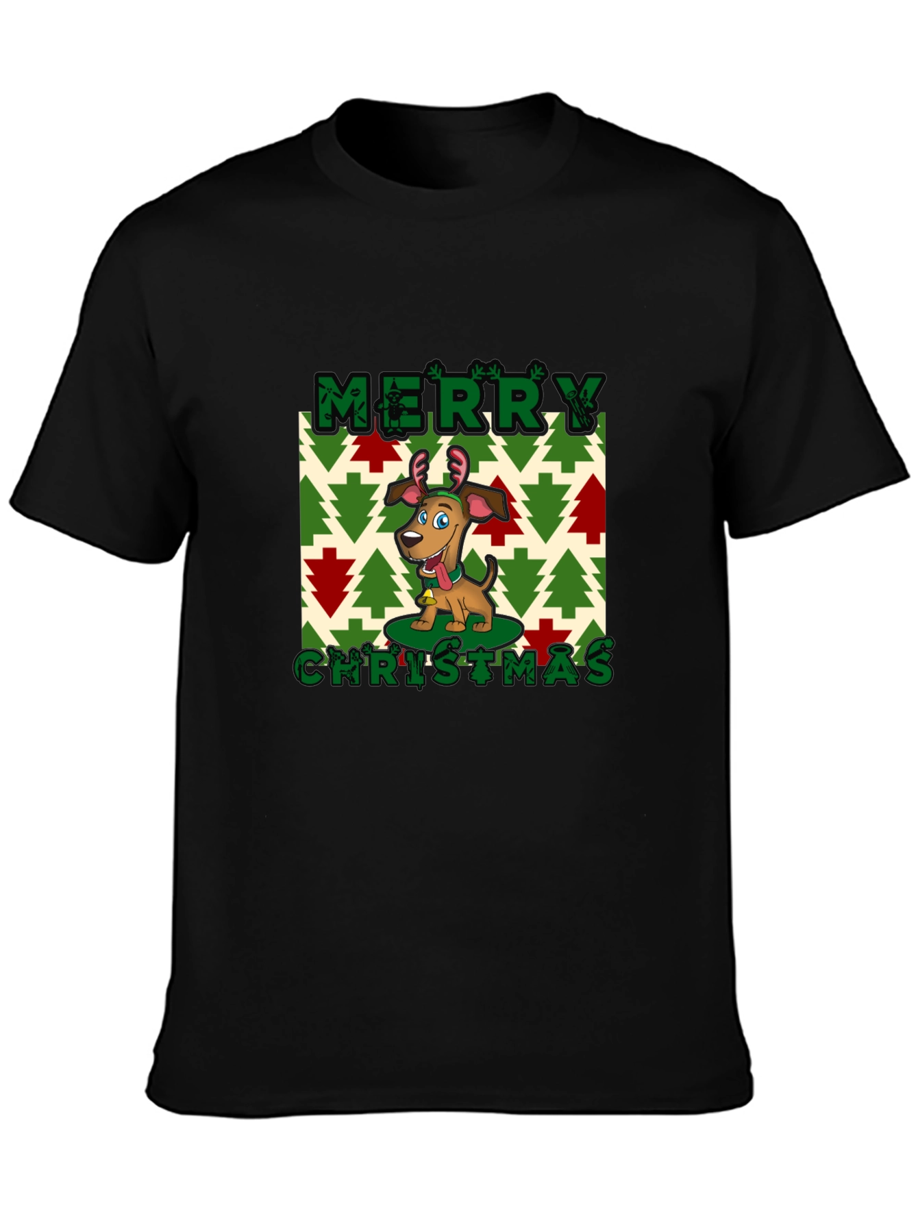 Merry Christmas Dog Graphic Tee