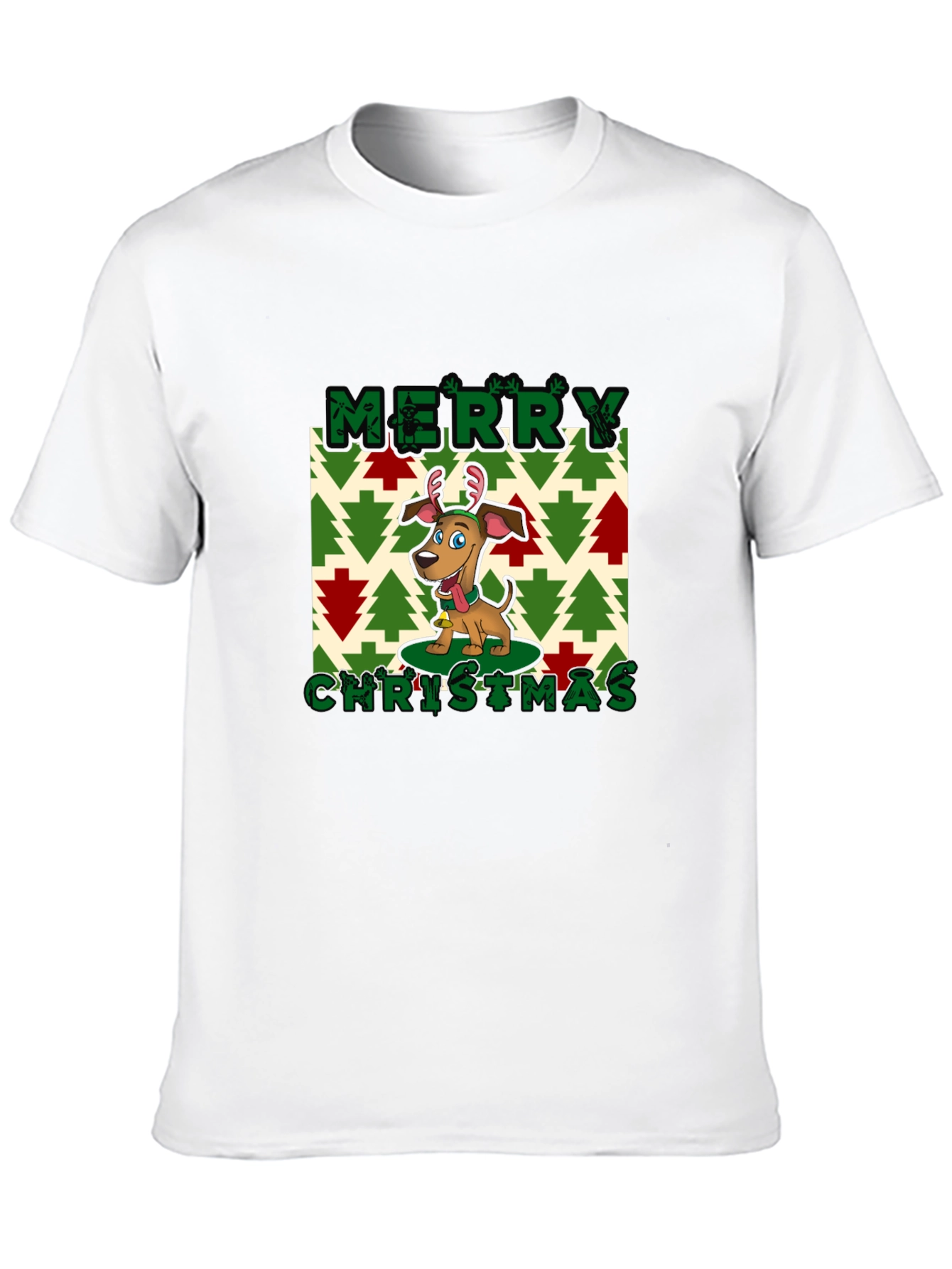 Merry Christmas Dog Graphic Tee