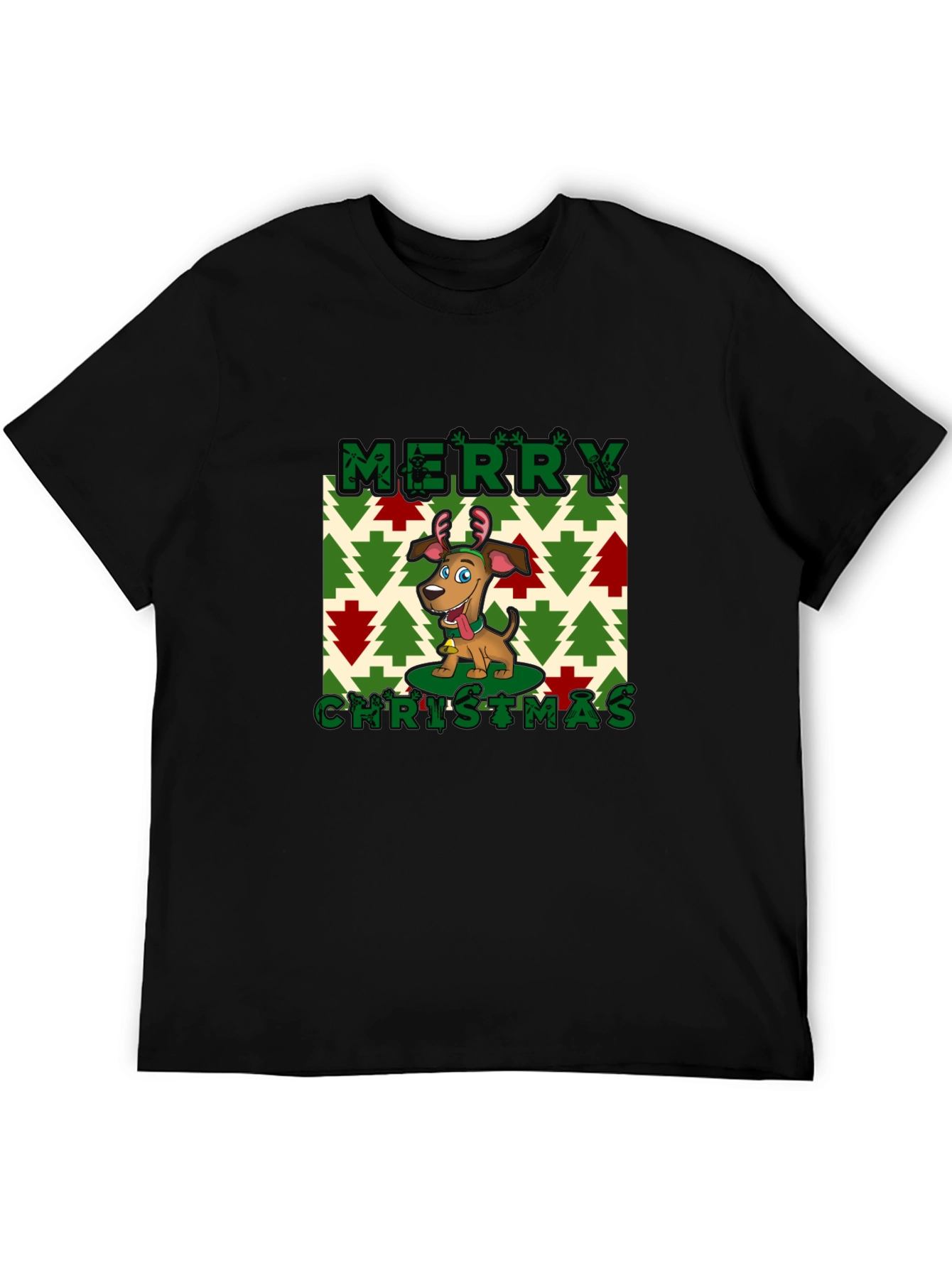 Merry Christmas Dog Graphic Tee