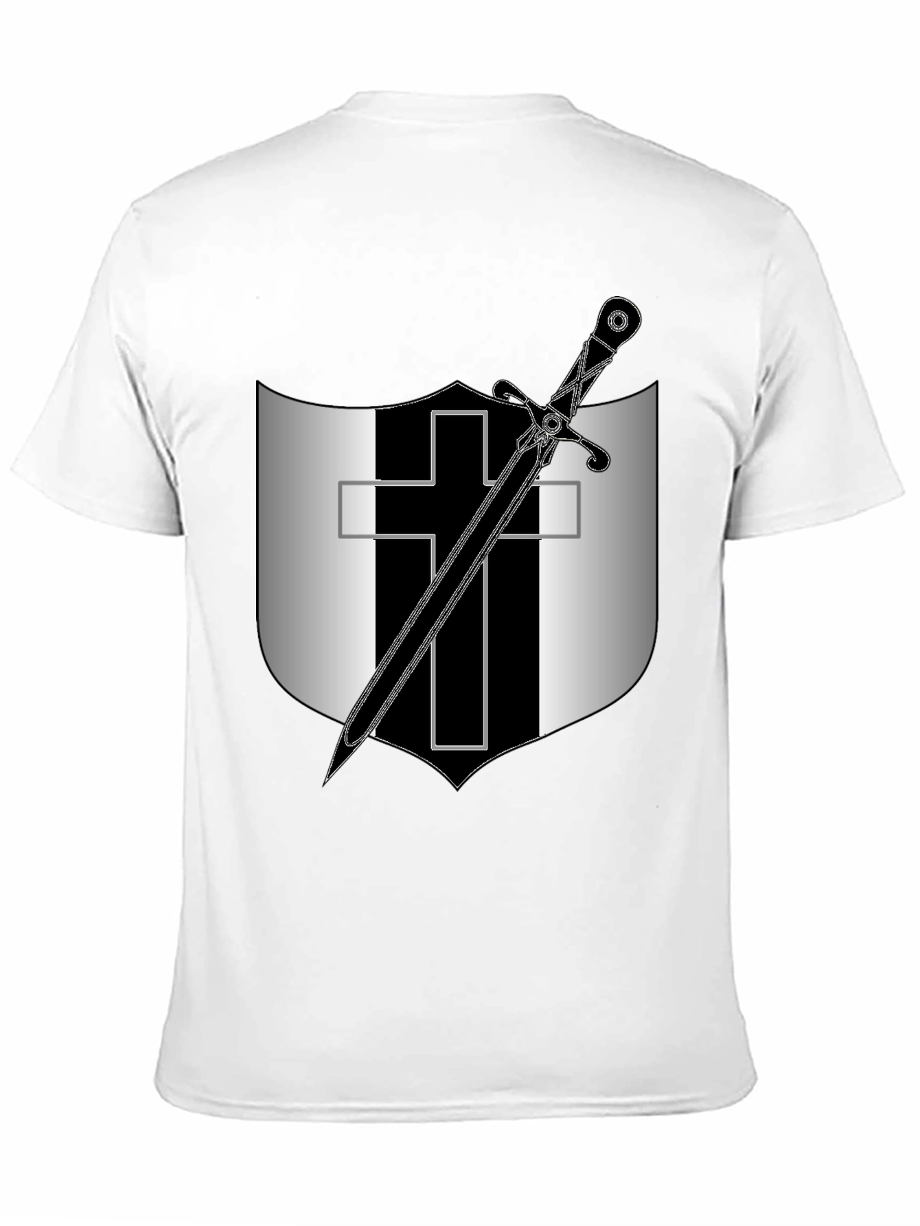 Knights Templar T-Shirt - Sword and Cross Design