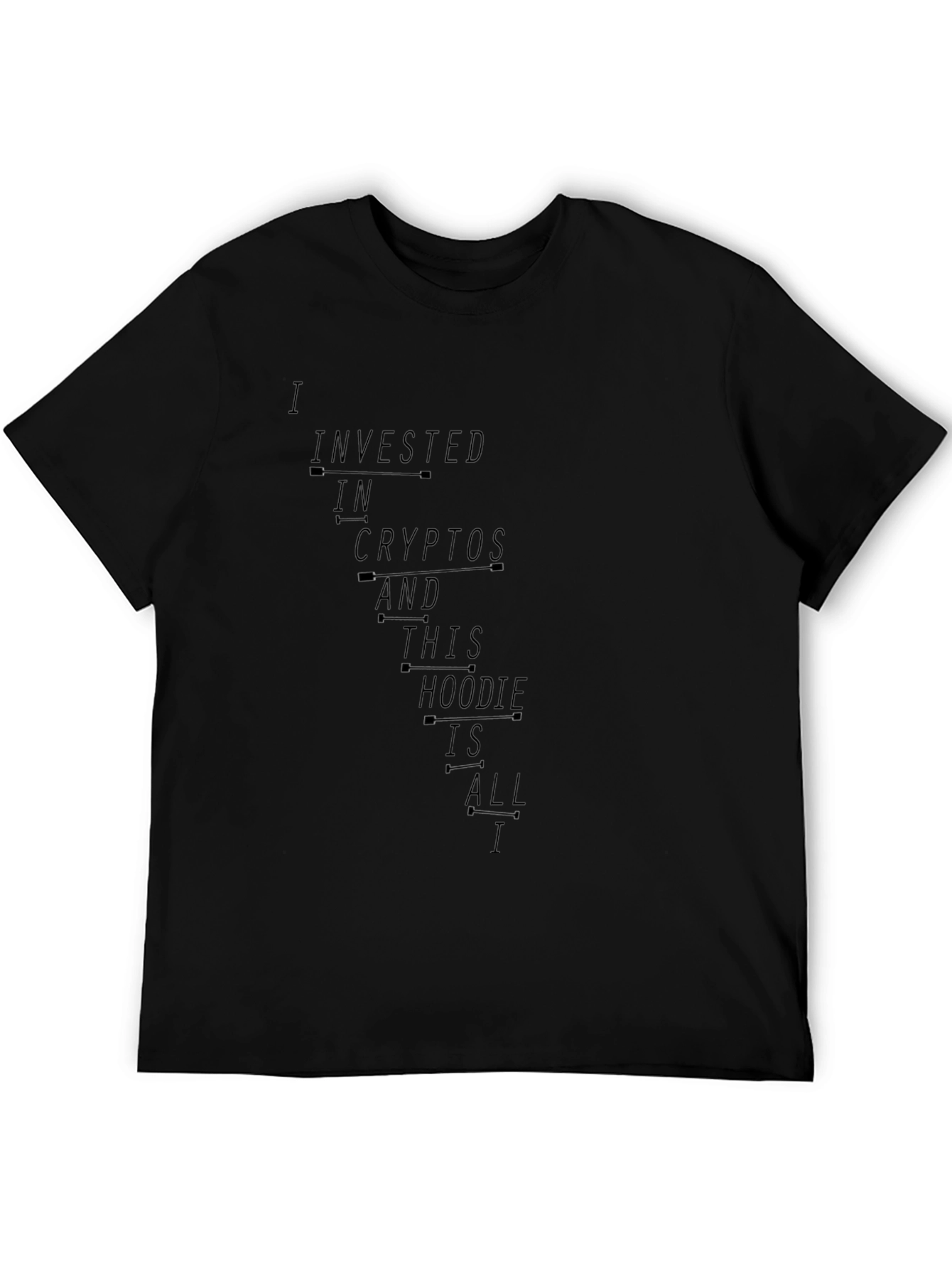 Crypto Investment T-Shirt - Humorous Black Tee