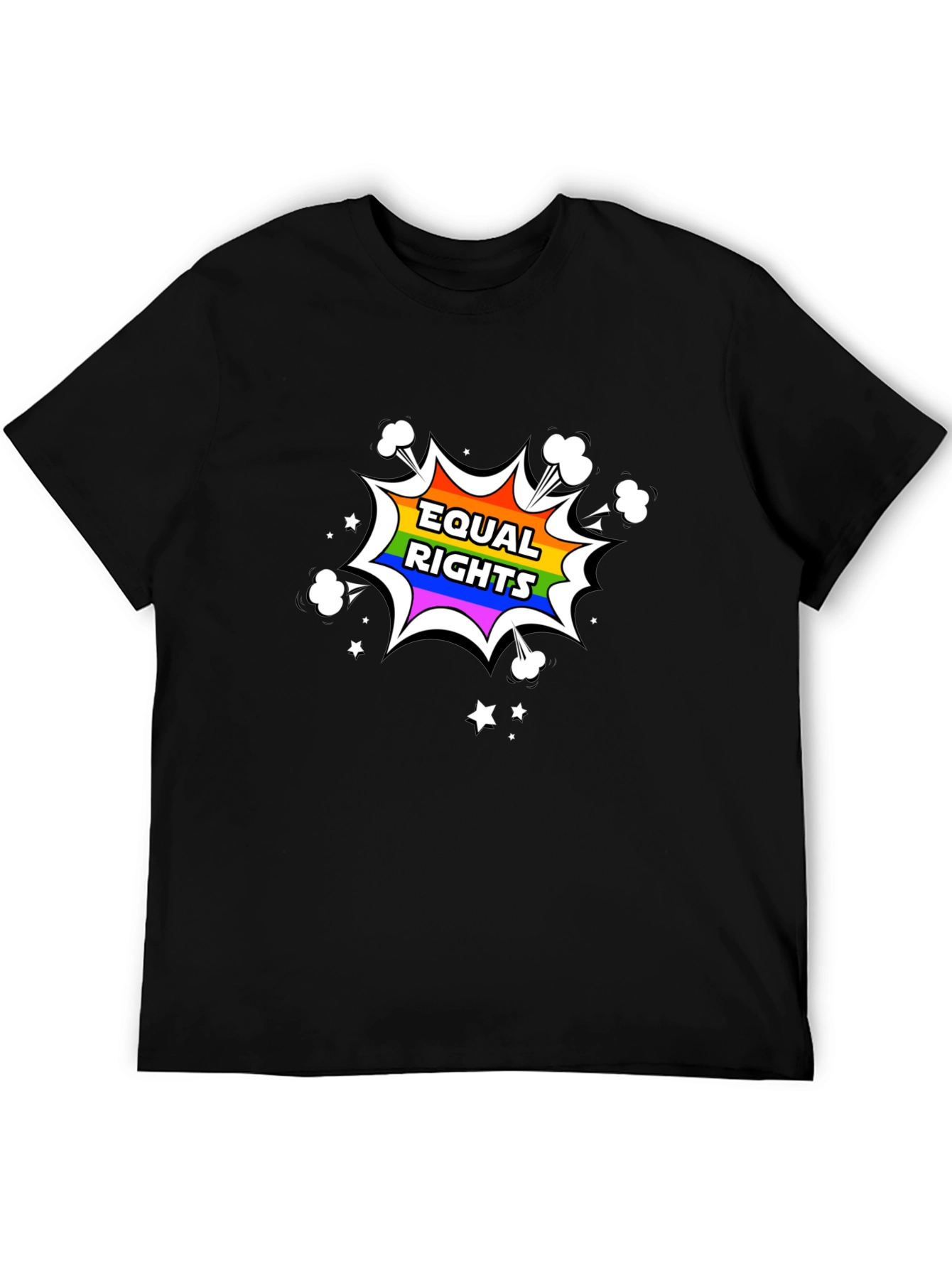 Equal Rights Rainbow Graphic T-Shirt