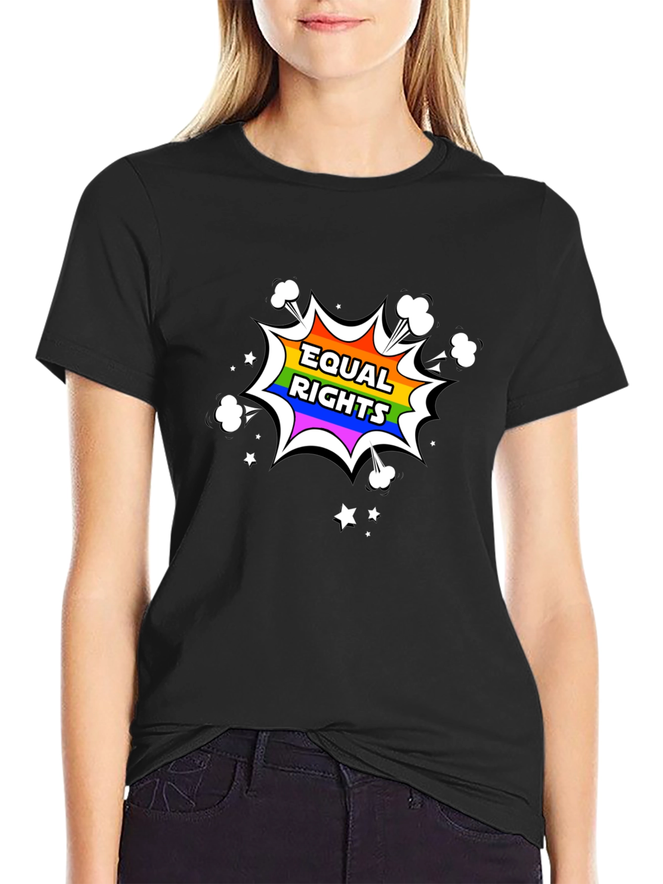 Equal Rights Rainbow Graphic T-Shirt