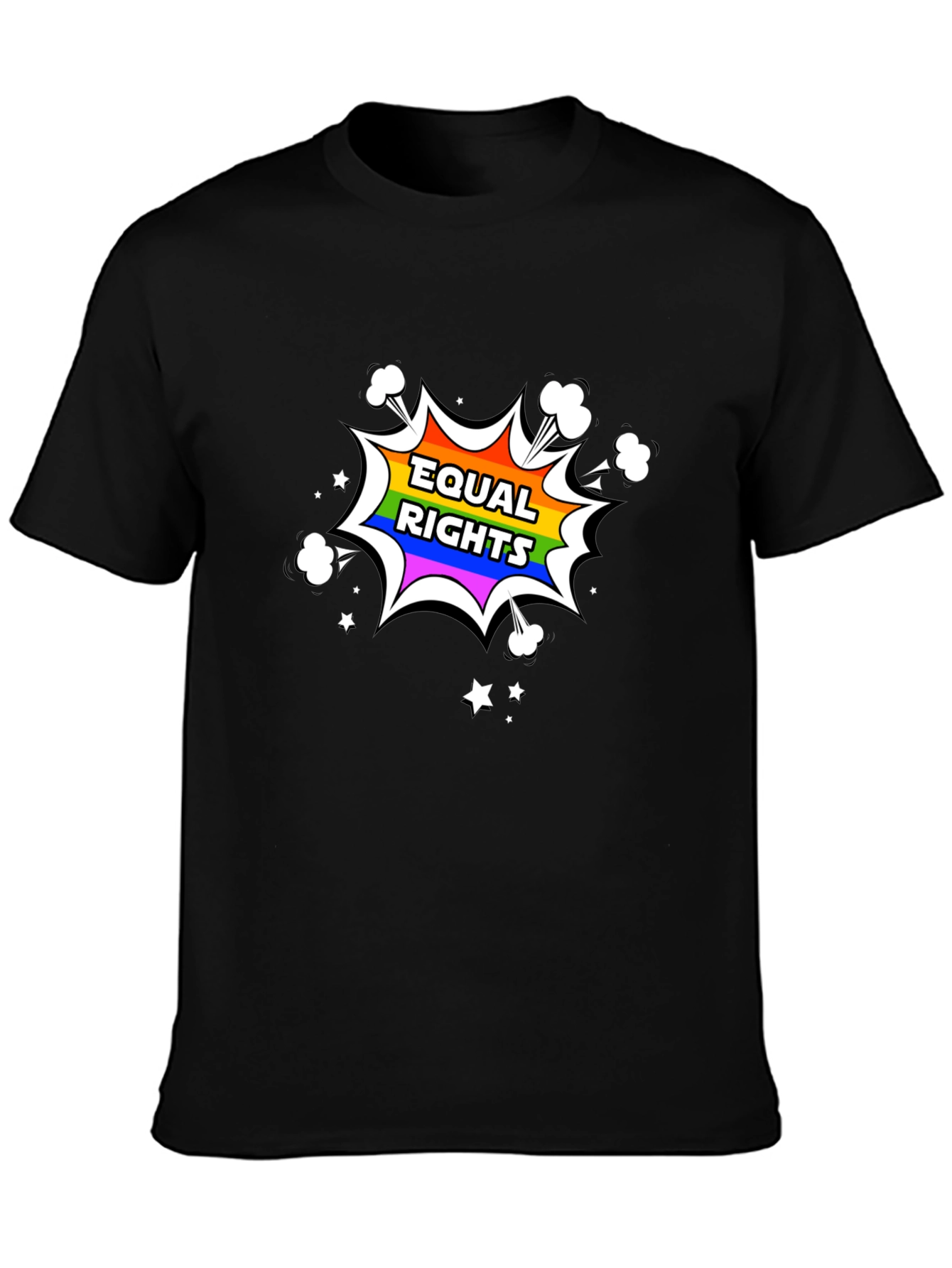 Equal Rights Rainbow Graphic T-Shirt