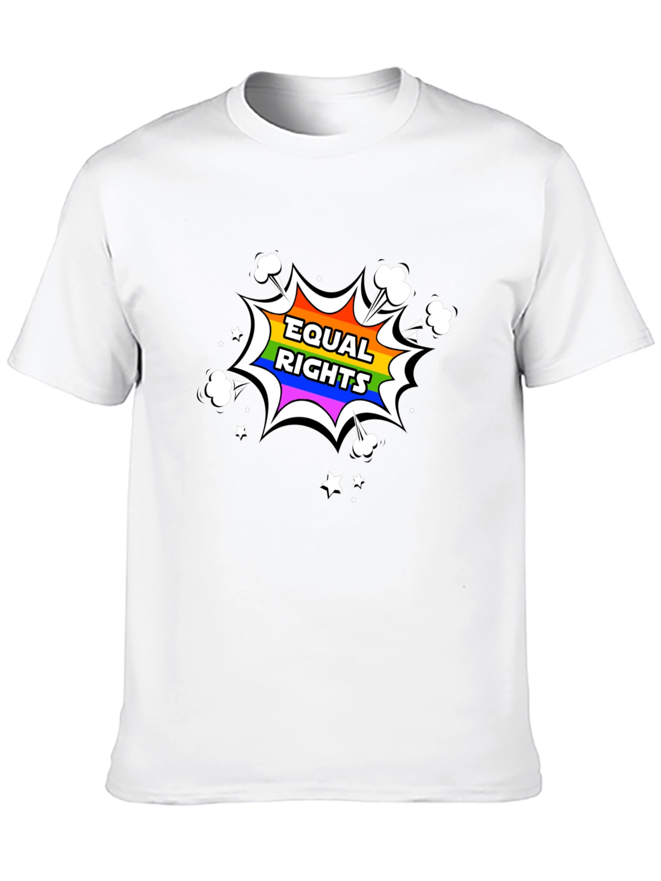Equal Rights Rainbow Graphic T-Shirt