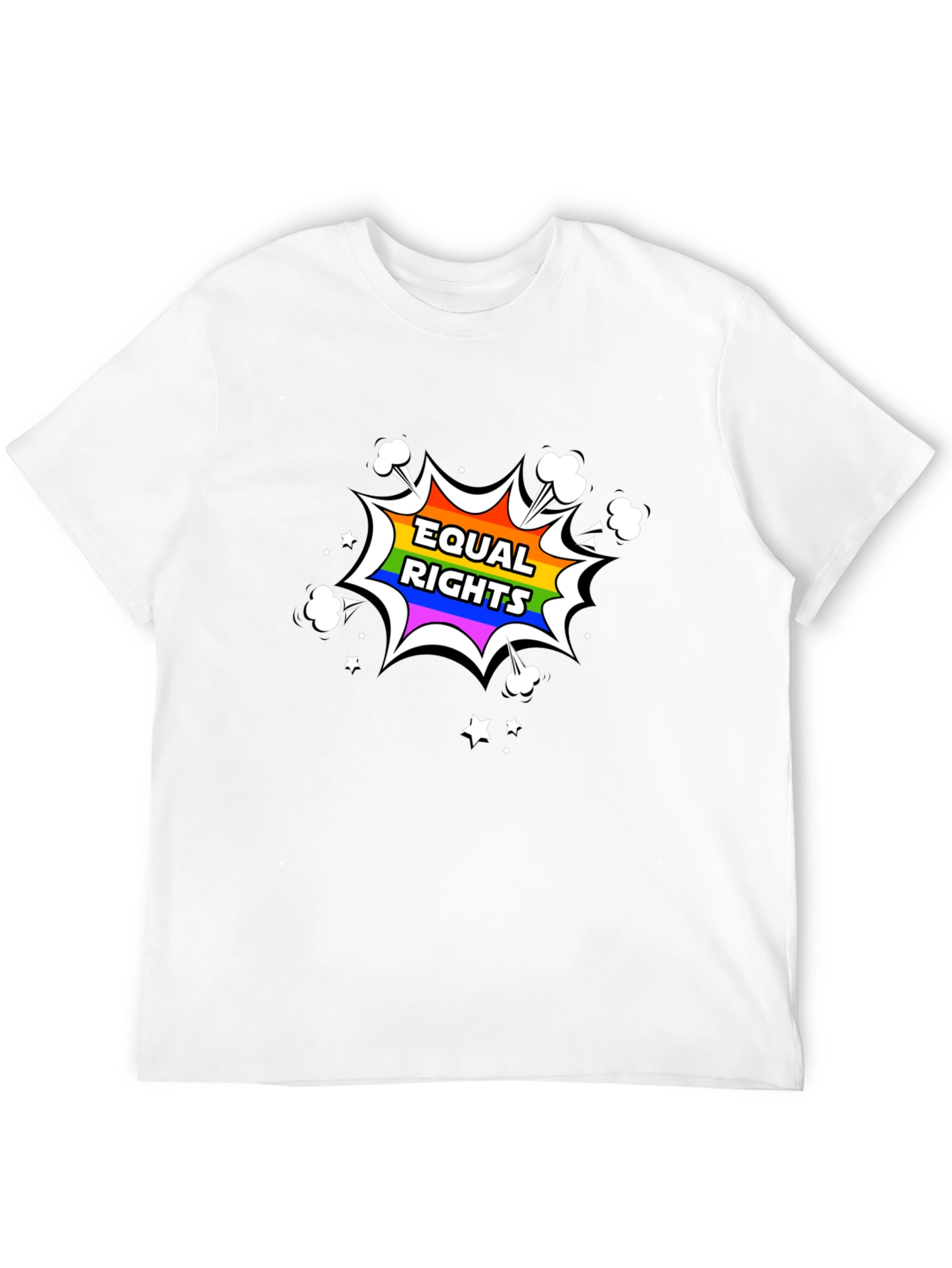 Equal Rights Rainbow Graphic T-Shirt