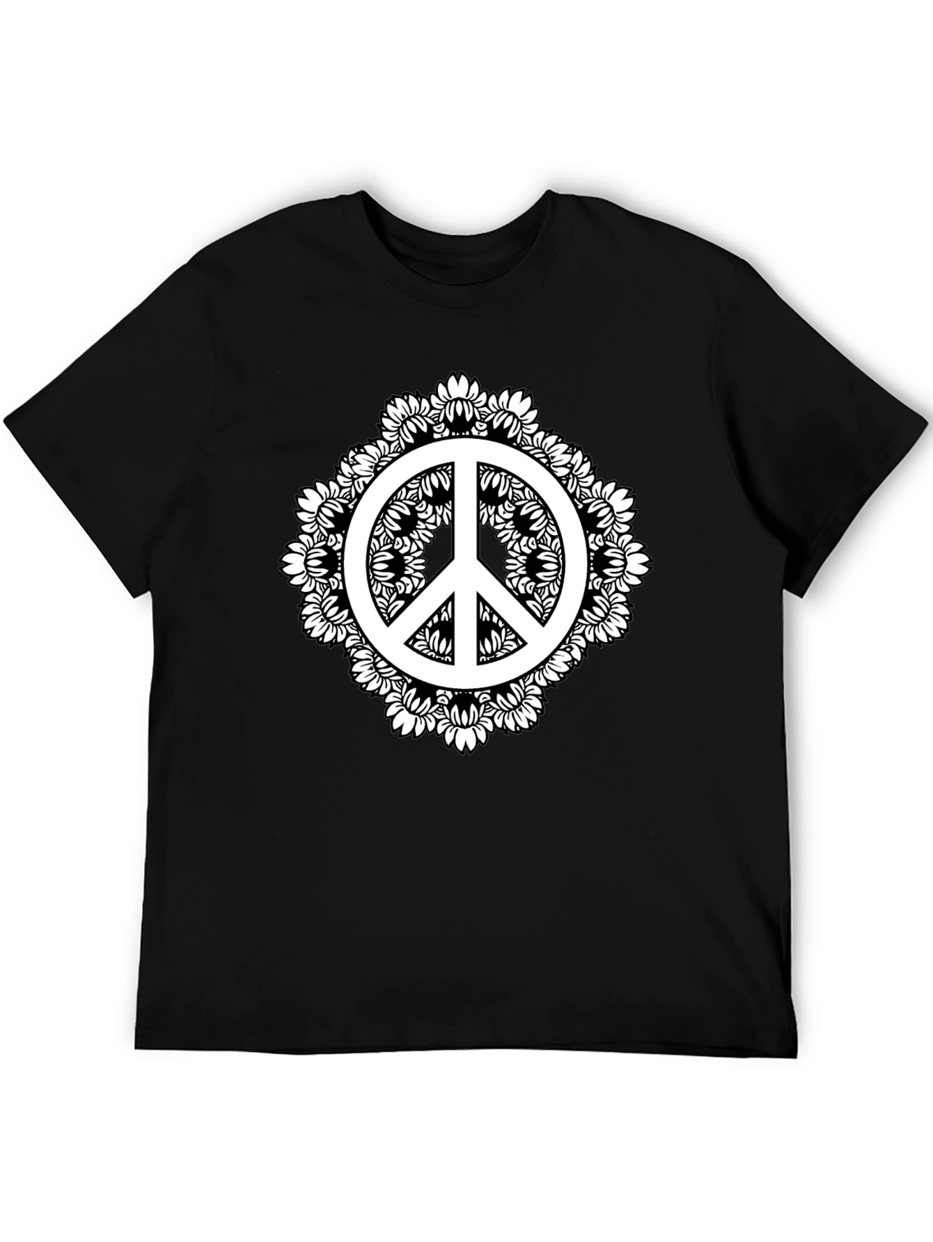 Peace Sign Mandala Graphic Tee