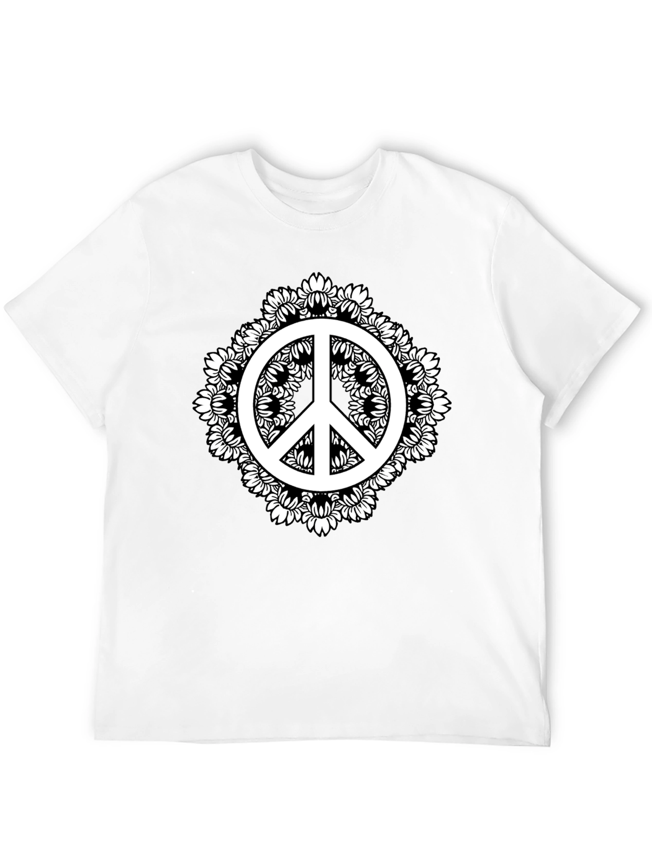 Peace Sign Mandala Graphic Tee