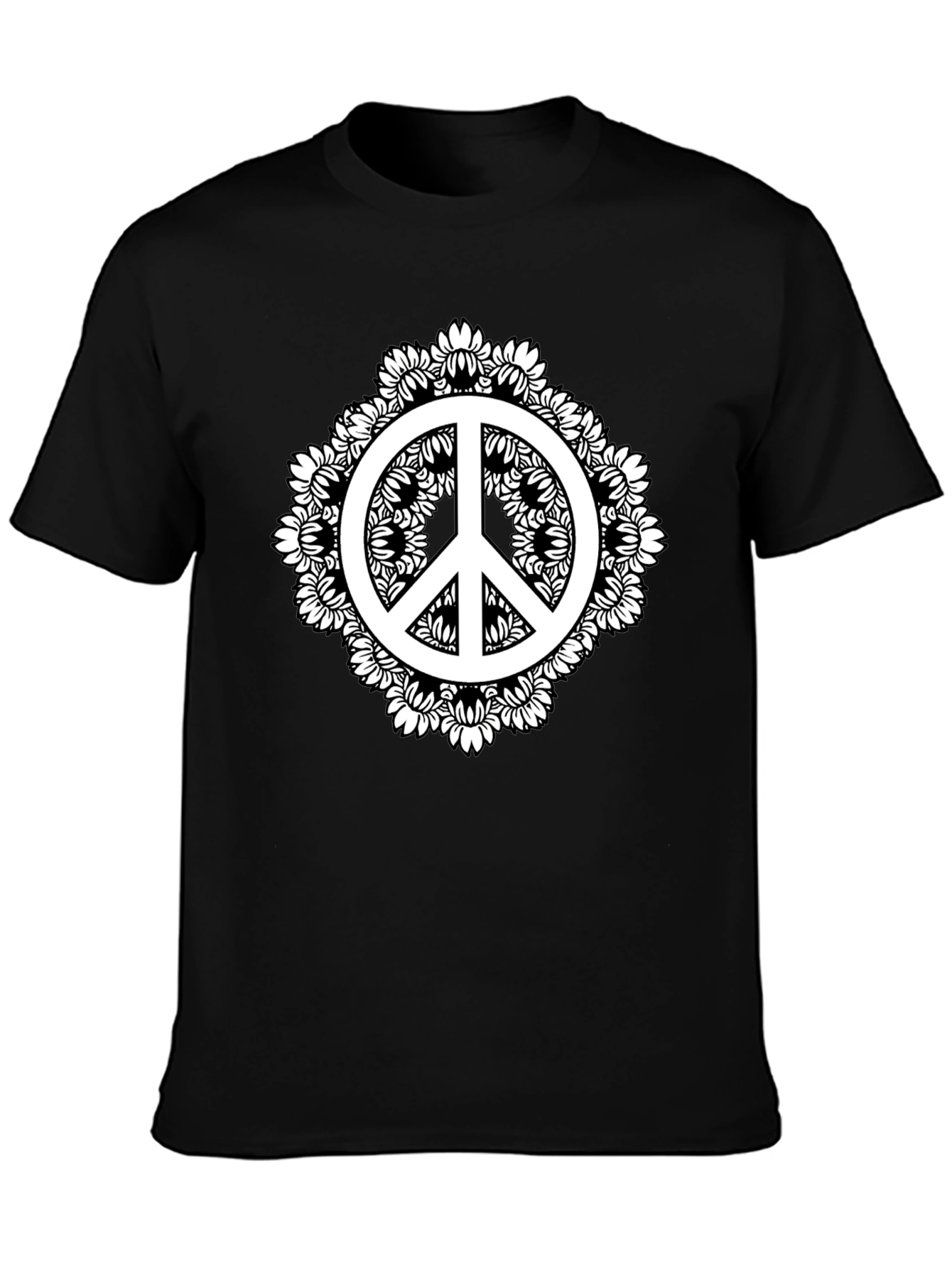 Peace Sign Mandala Graphic Tee