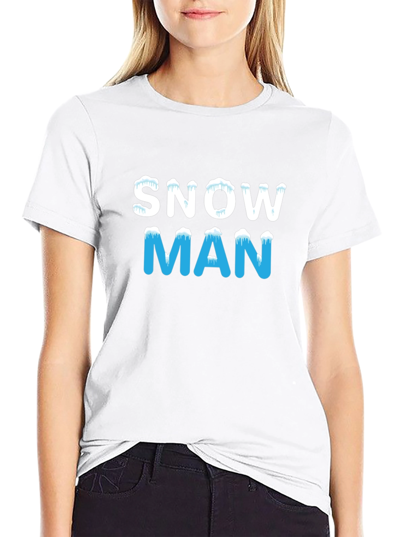Snowman Graphic Tee - Holiday Winter Shirt