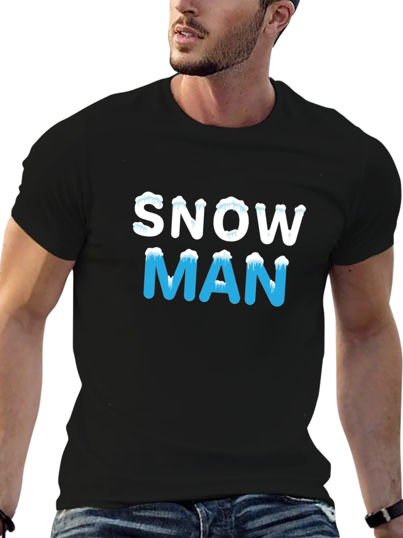Snowman Graphic Tee - Holiday Winter Shirt