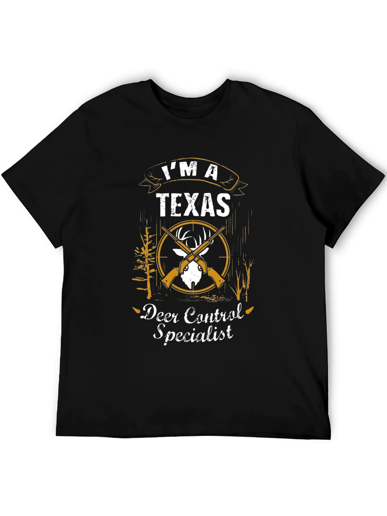 Texas Deer Control Specialist Graphic T-Shirt