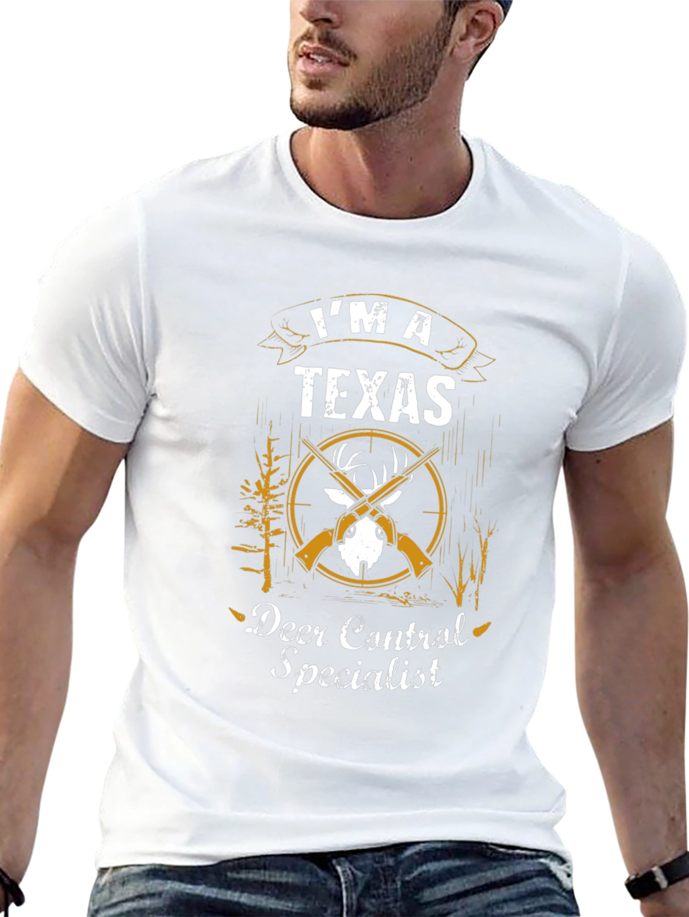 Texas Deer Control Specialist Graphic T-Shirt
