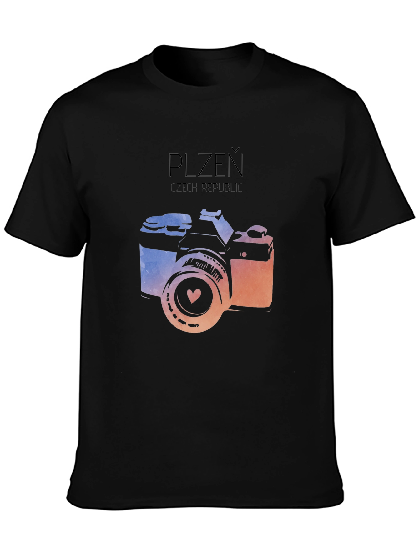 Plzeň Czech Republic Camera Graphic Tee