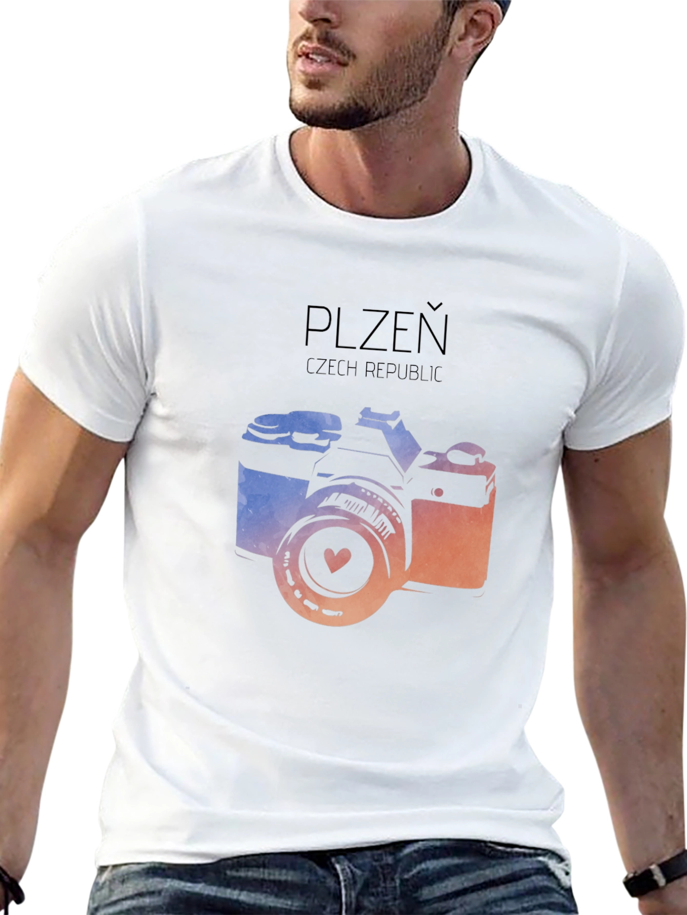 Plzeň Czech Republic Camera Graphic Tee