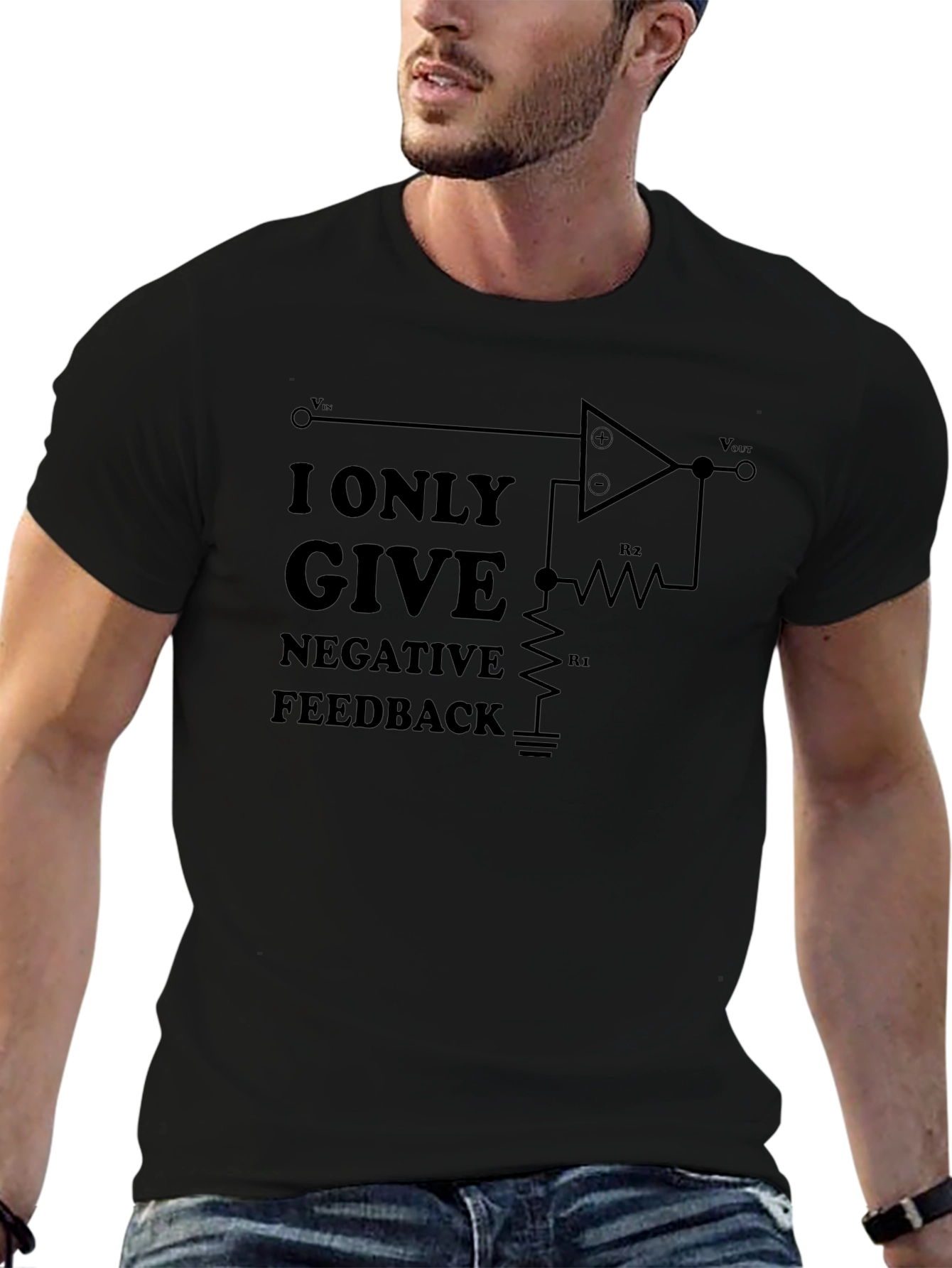 Negative Feedback Circuit T-Shirt - Engineer Humor Tee