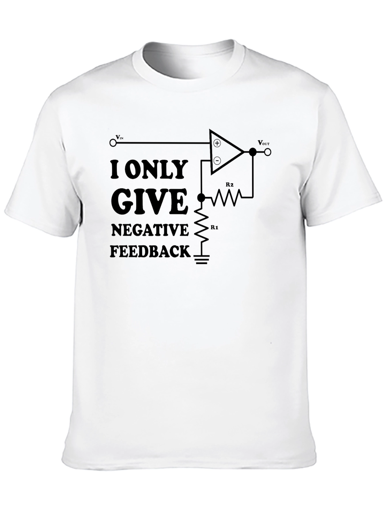 Negative Feedback Circuit T-Shirt - Engineer Humor Tee