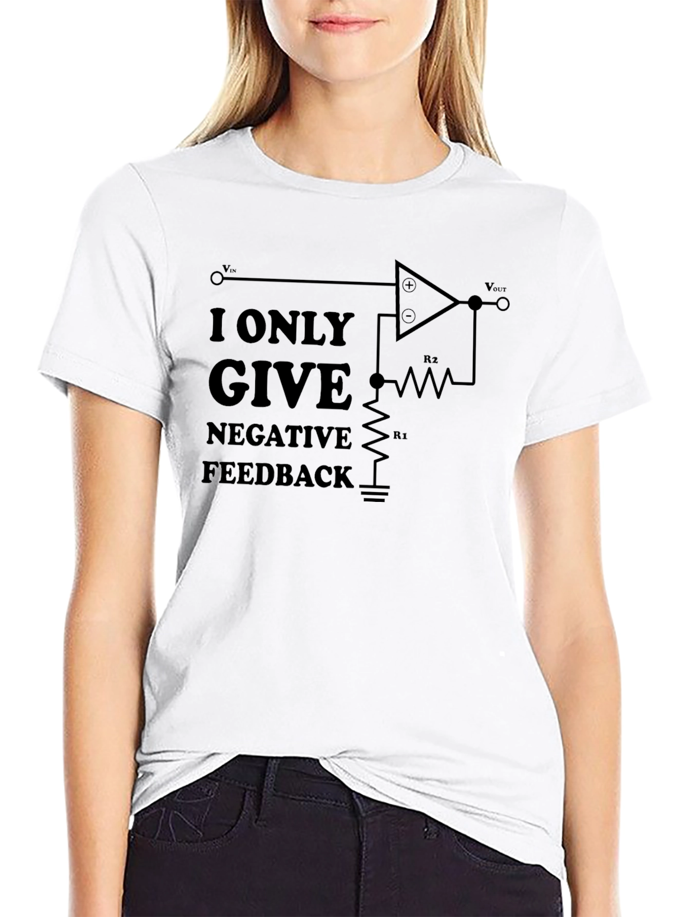 Negative Feedback Circuit T-Shirt - Engineer Humor Tee