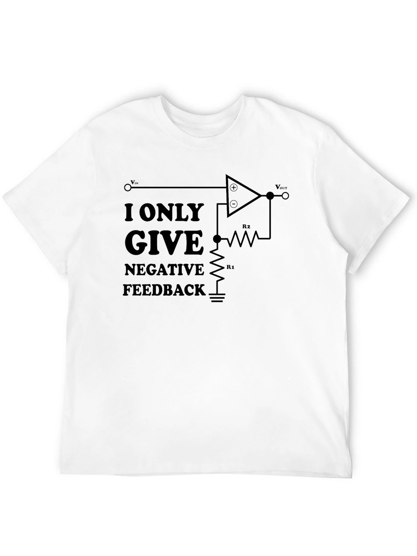Negative Feedback Circuit T-Shirt - Engineer Humor Tee
