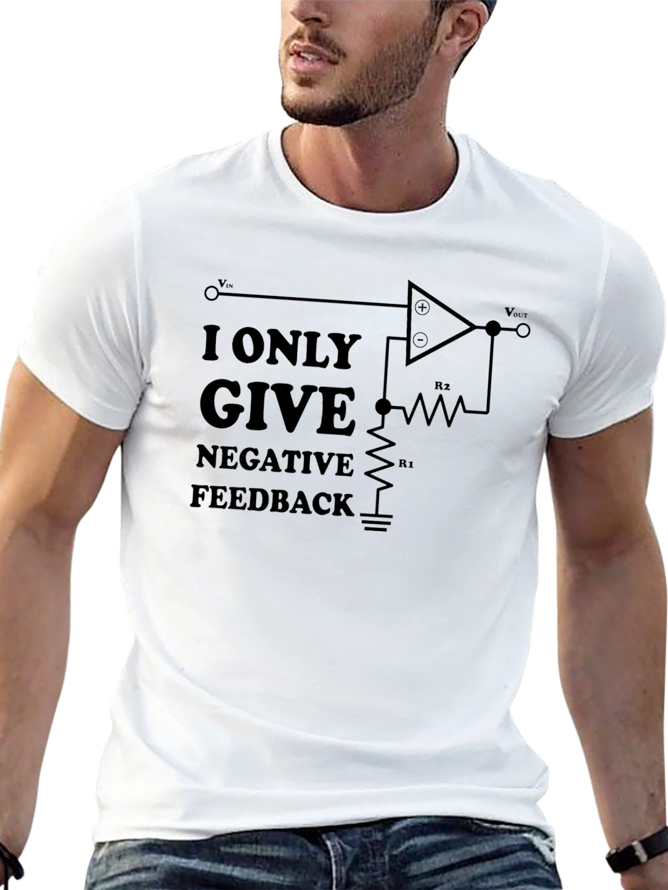 Negative Feedback Circuit T-Shirt - Engineer Humor Tee