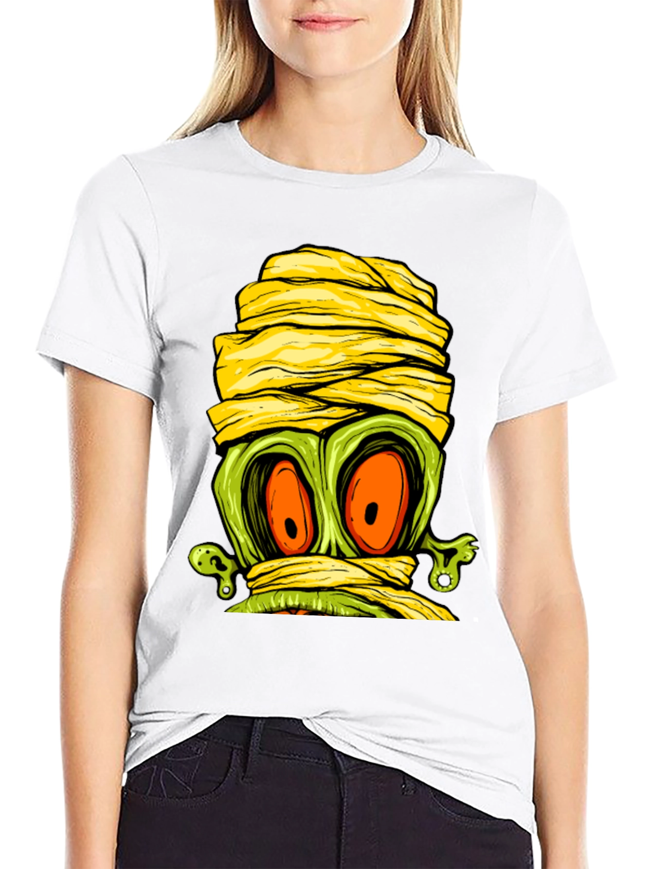 Monster Mummy Graphic Tee - Halloween Shirt