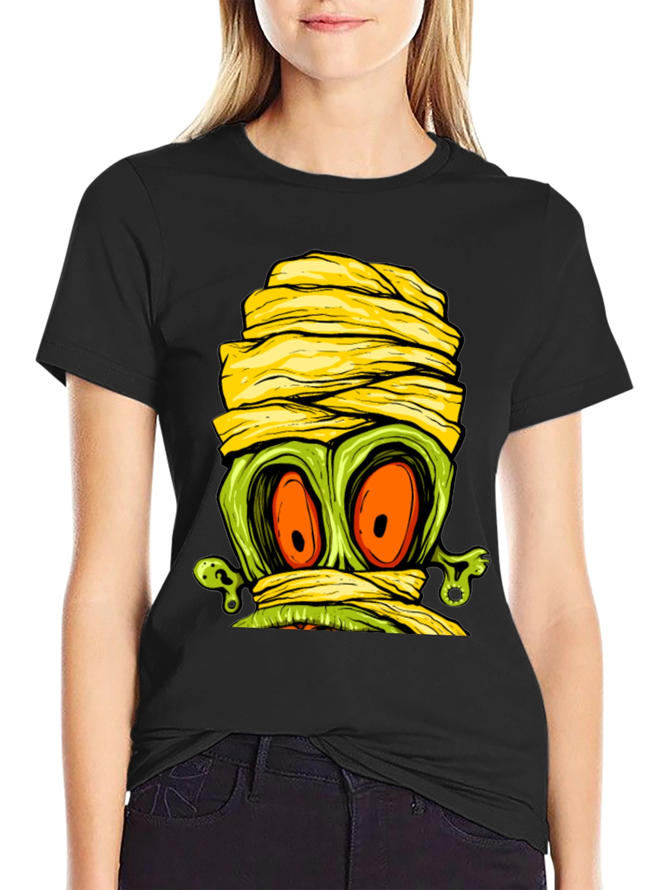 Monster Mummy Graphic Tee - Halloween Shirt