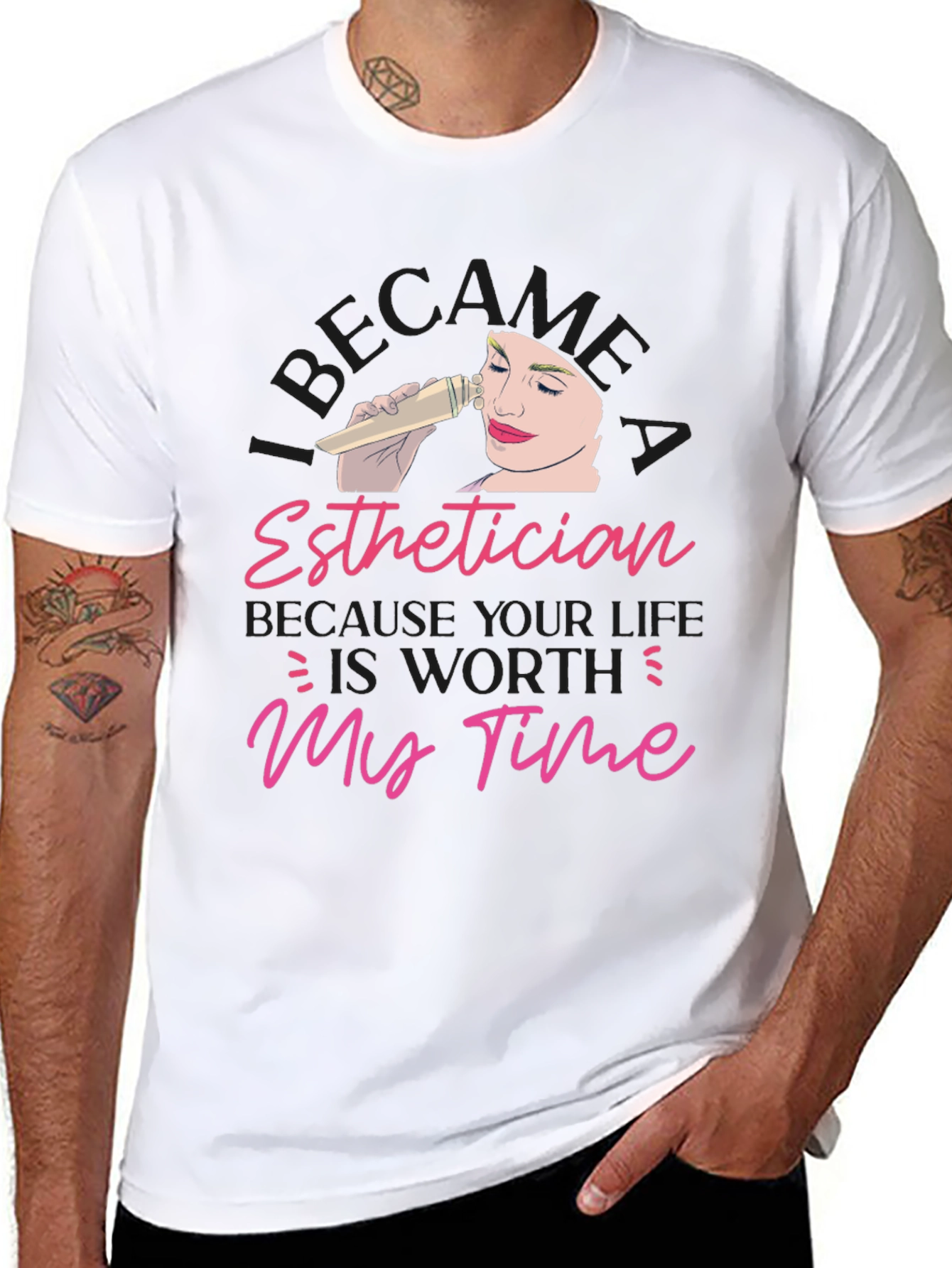 Esthetician Worth My Time T-Shirt