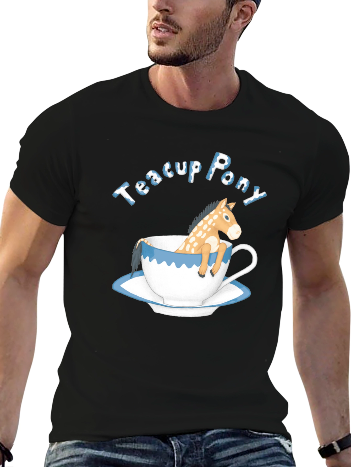 Teacup Pony Graphic Tee - Cute Animal T-Shirt