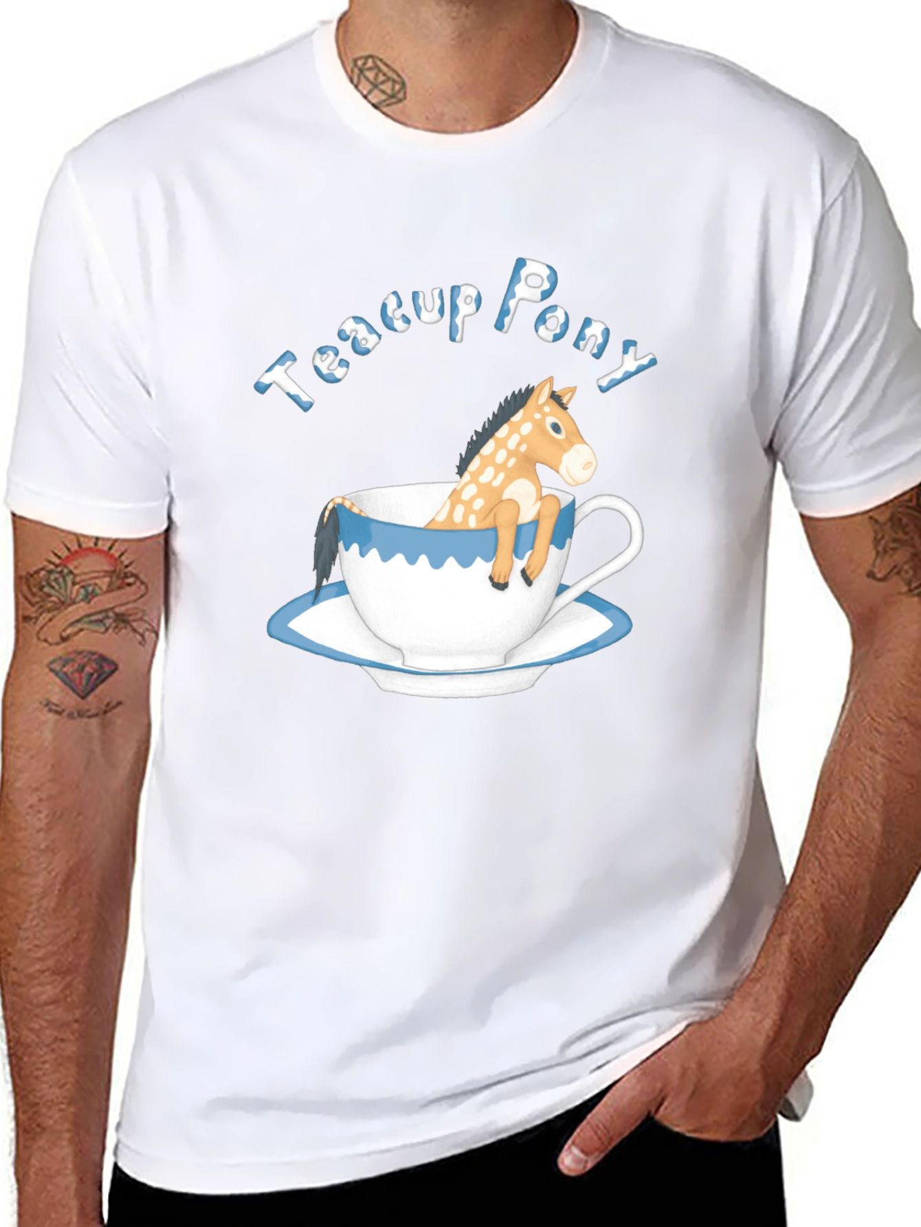 Teacup Pony Graphic Tee - Cute Animal T-Shirt