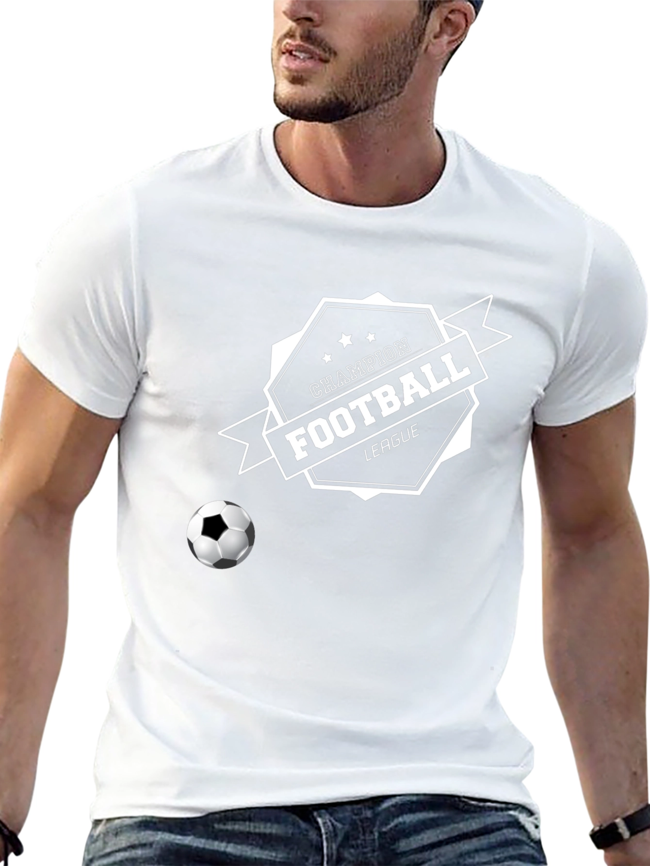Champion Football League Black T-Shirt