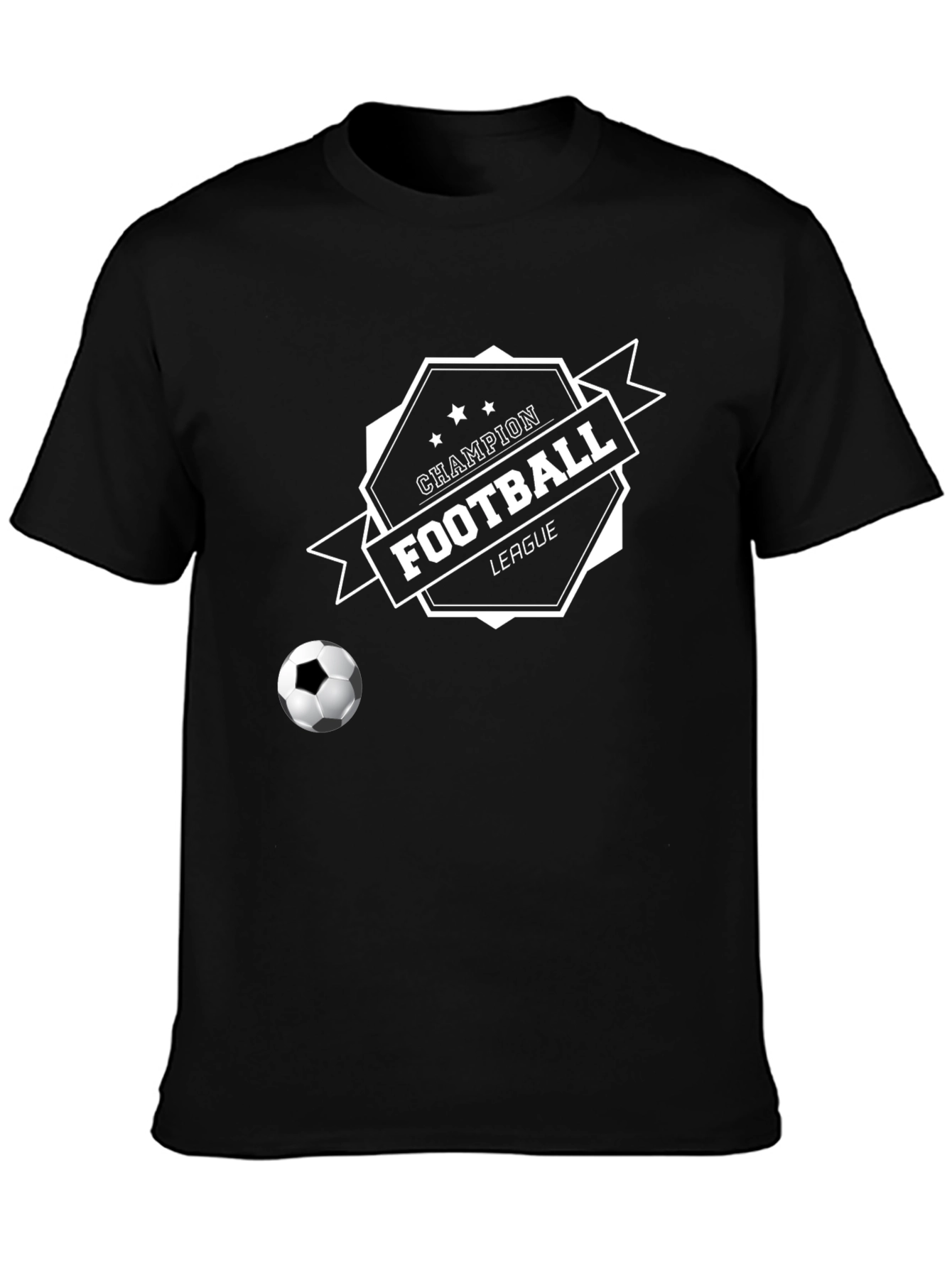Champion Football League Black T-Shirt