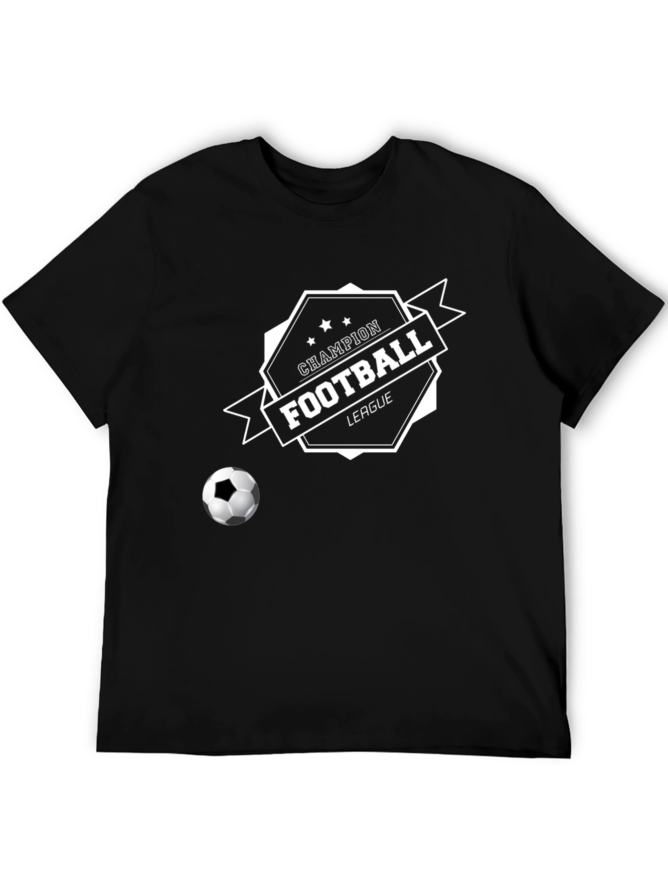 Champion Football League Black T-Shirt