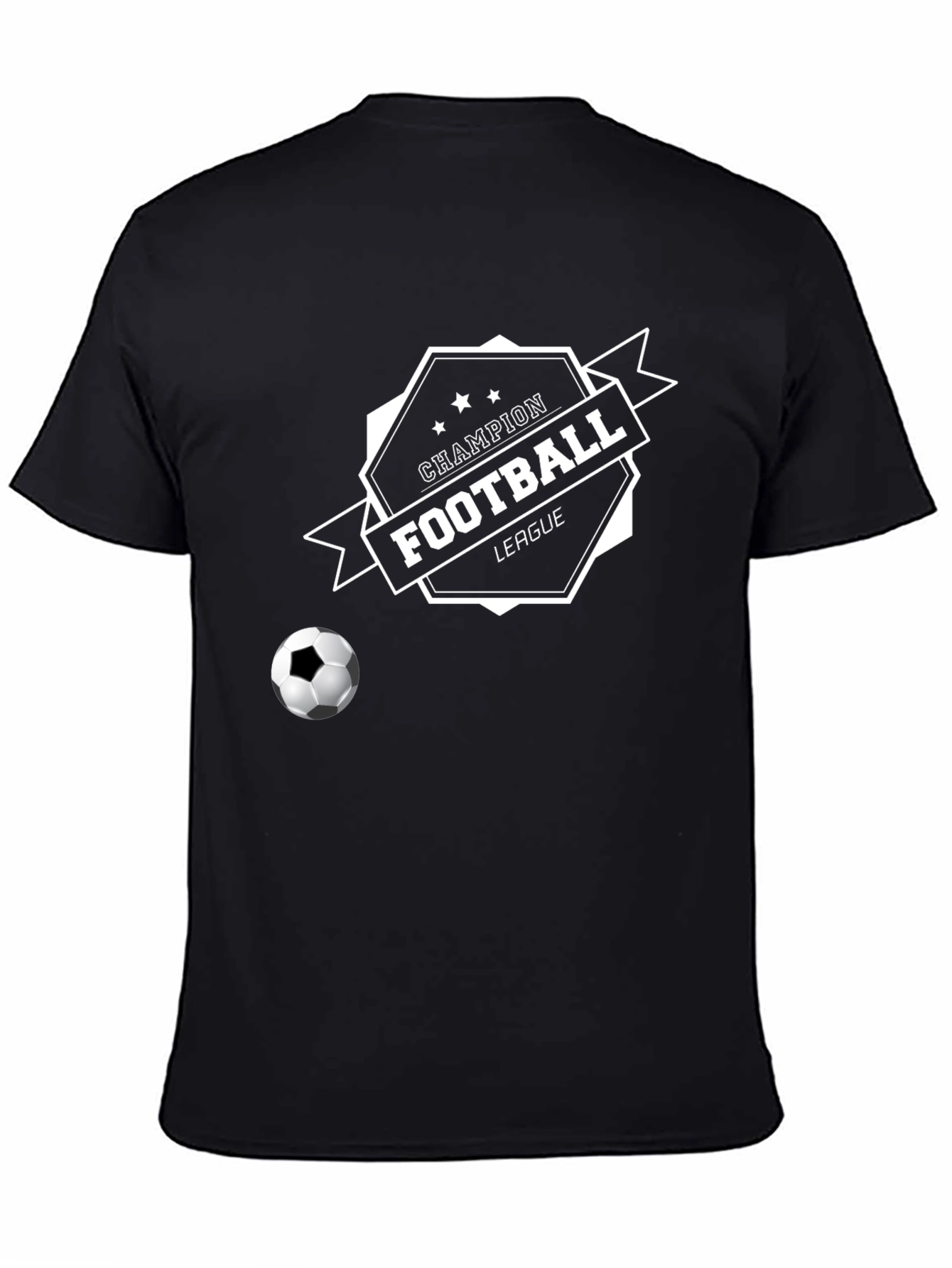 Champion Football League Black T-Shirt
