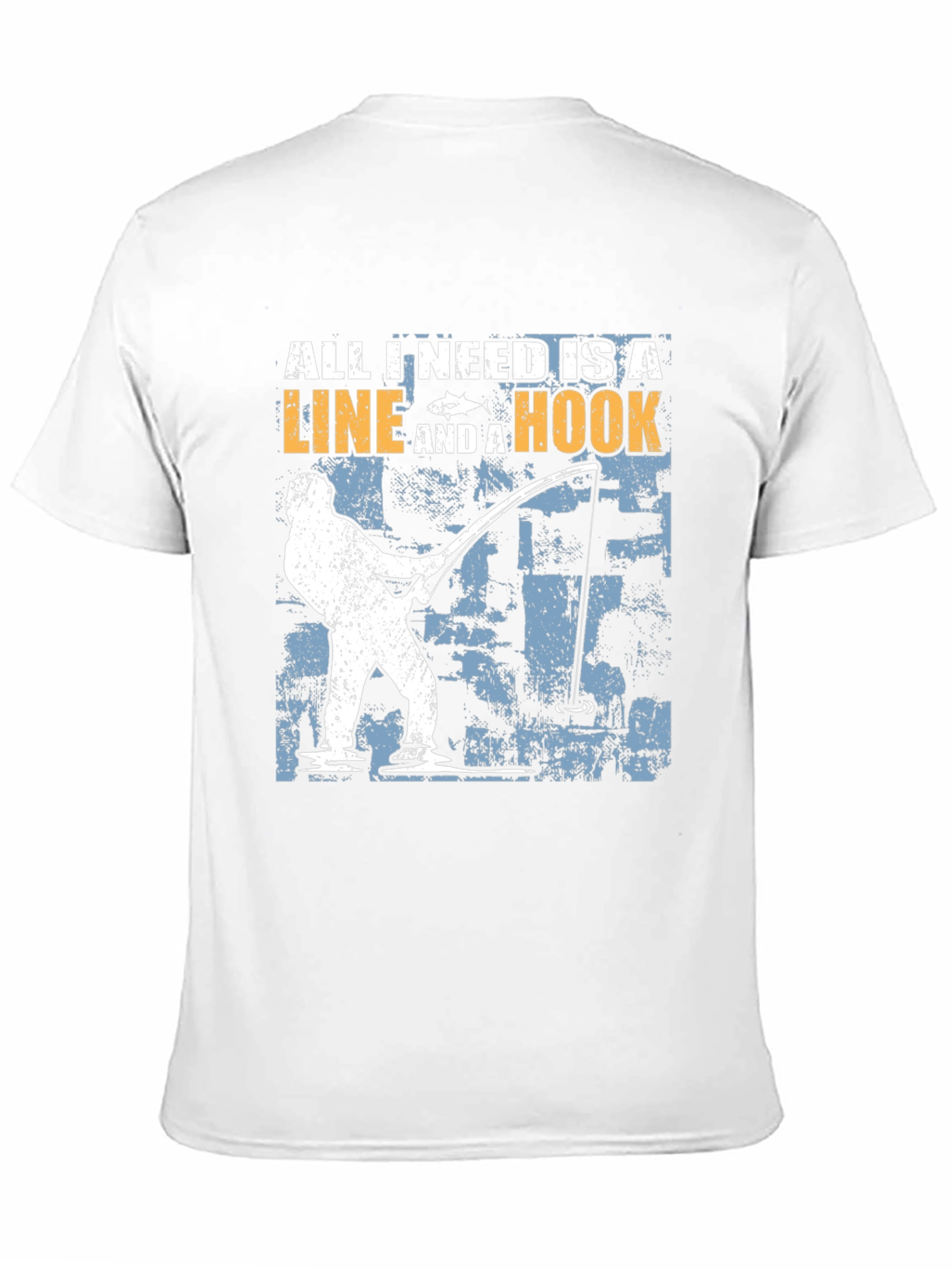 Fishing Line and Hook Graphic Tee