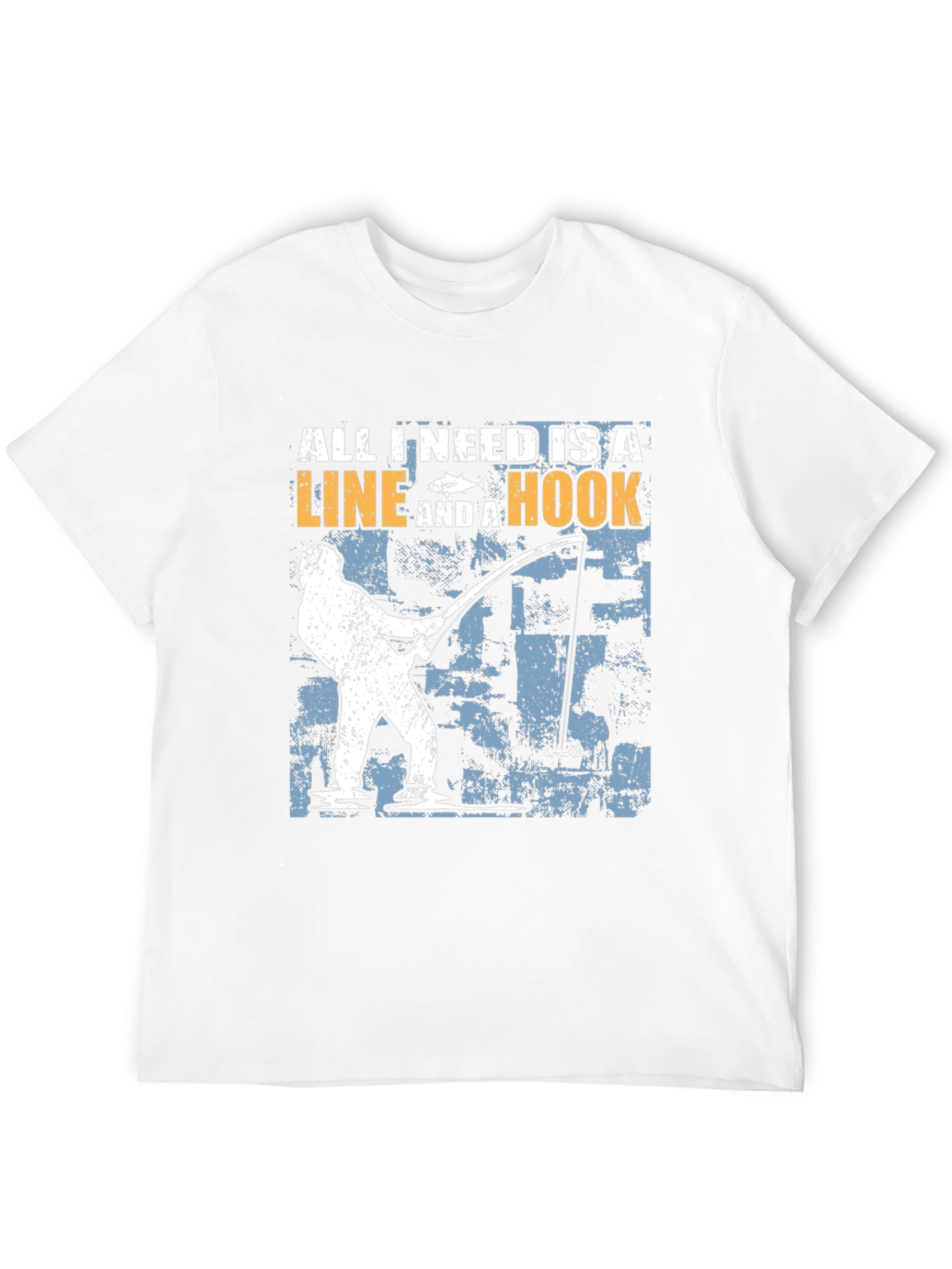 Fishing Line and Hook Graphic Tee